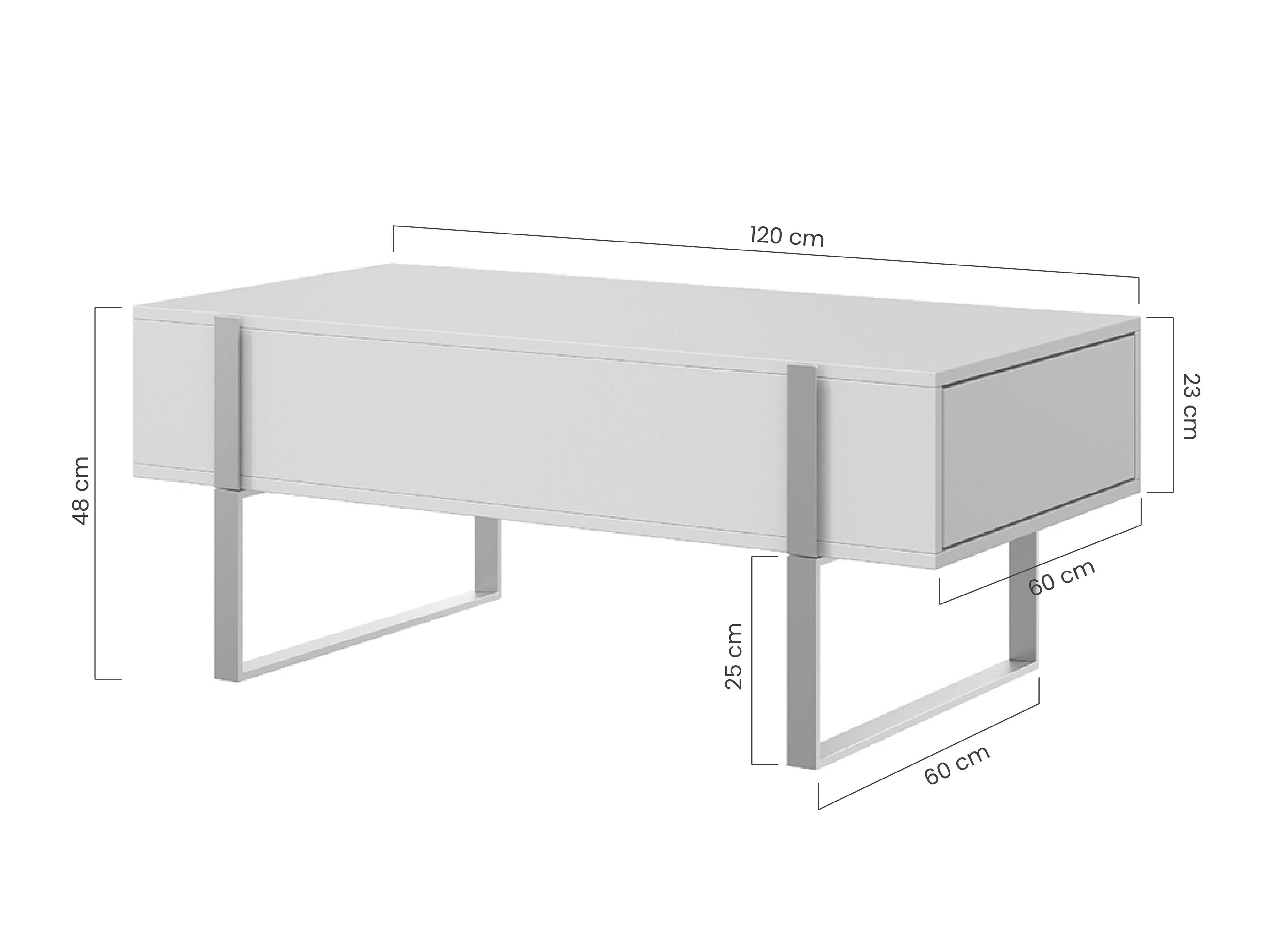 Sohvapöytä Lortesu 110 (Musta)