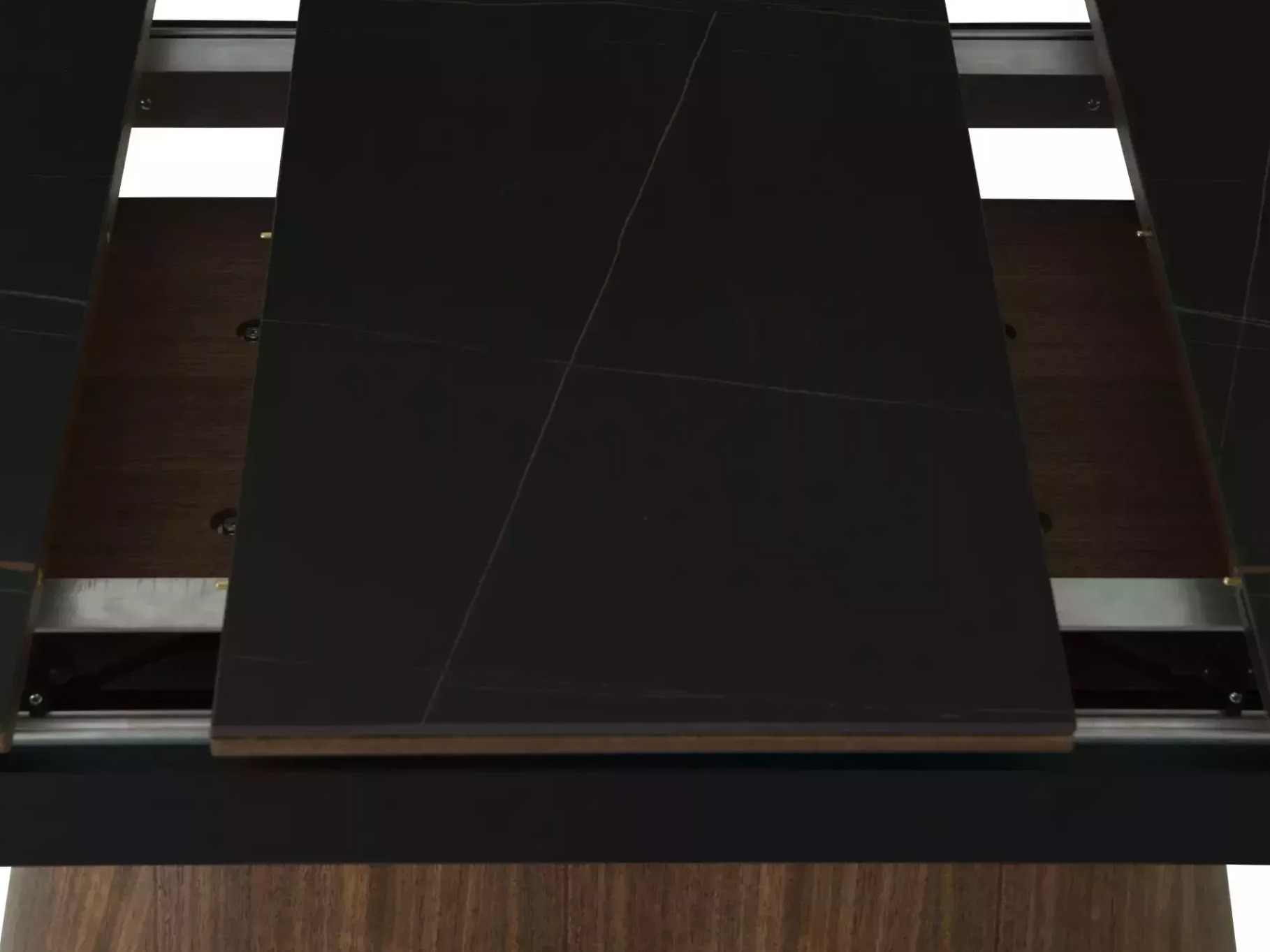 Pöytä Detroit 932 (Musta + Pähkinä)