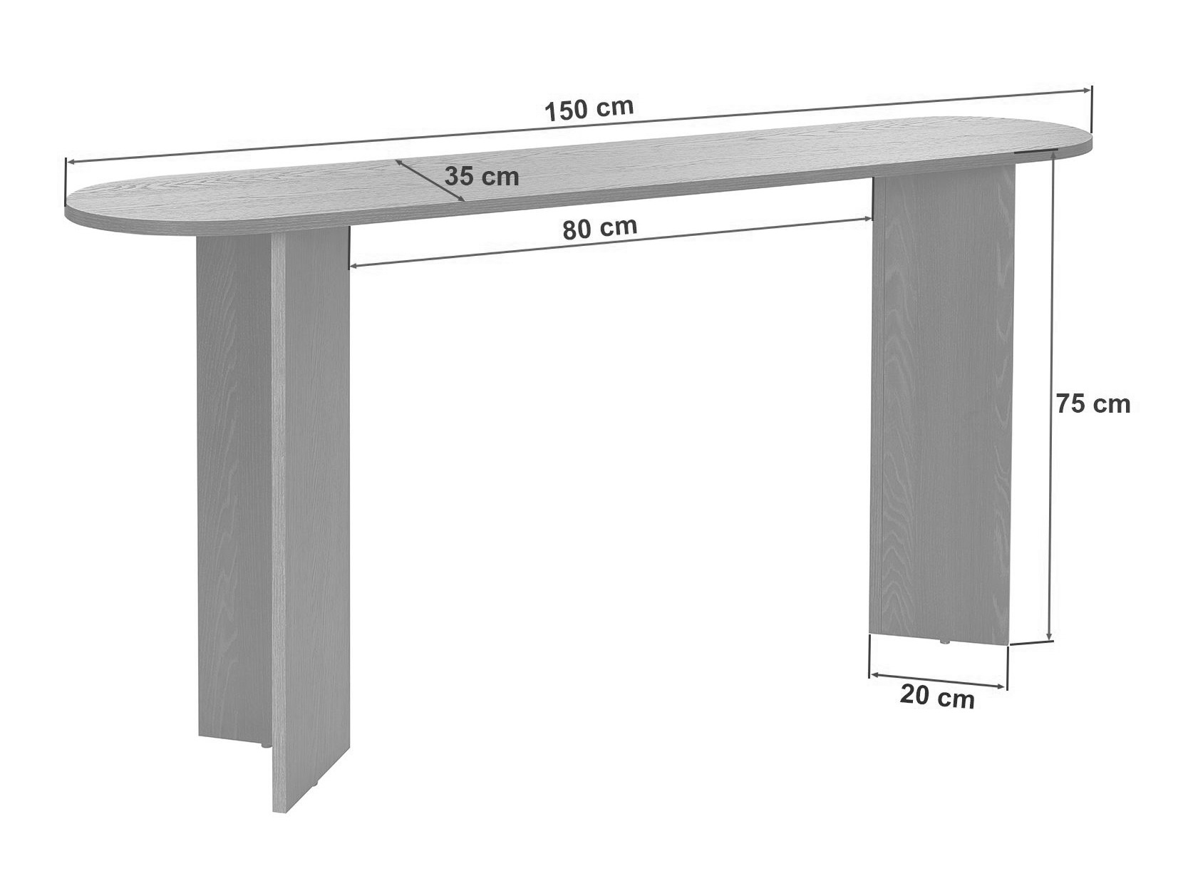 Konsoli Novato 133 (Kevyt travertiini)