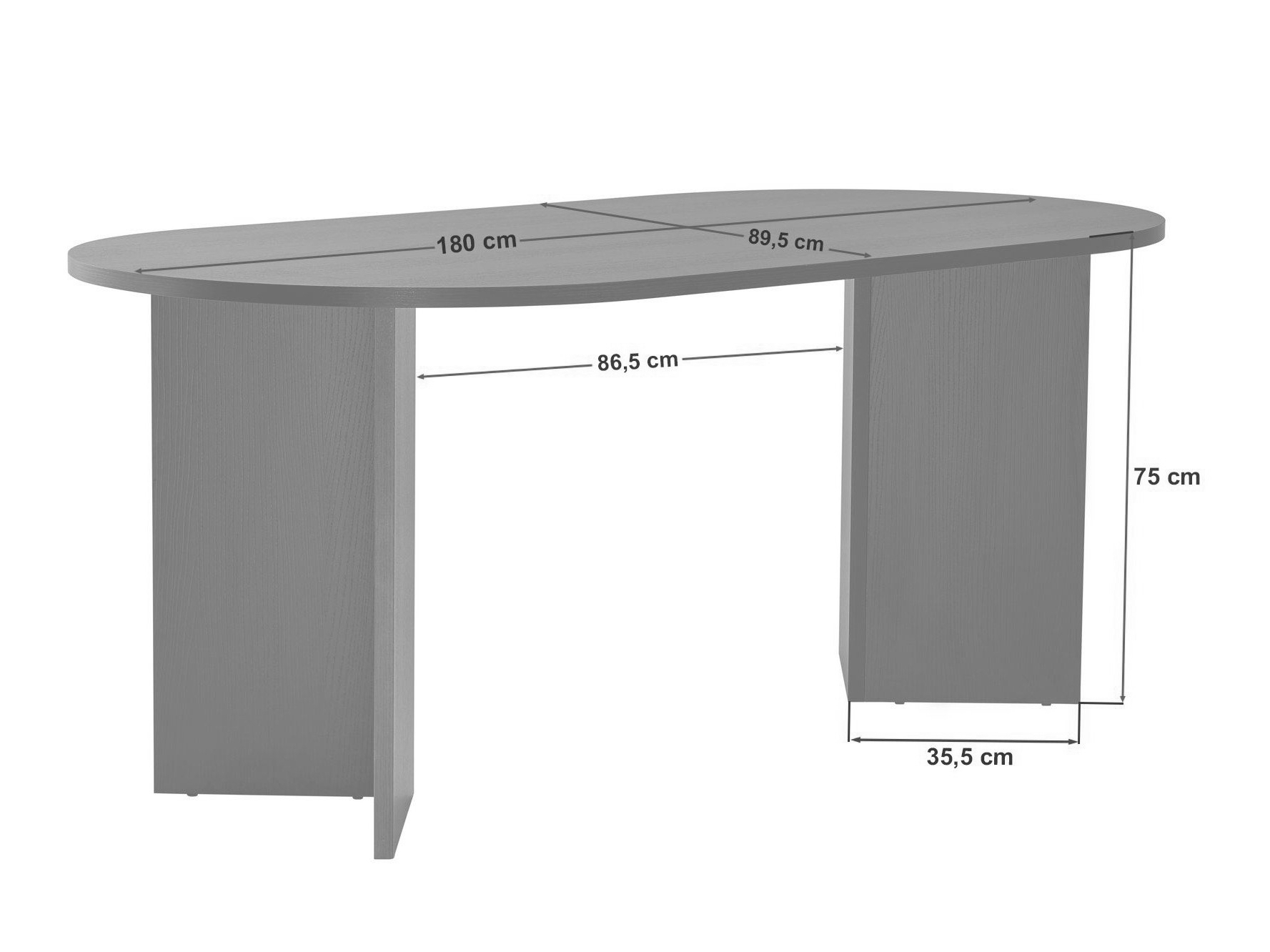 Pöytä Novato 131 (Pähkinä)