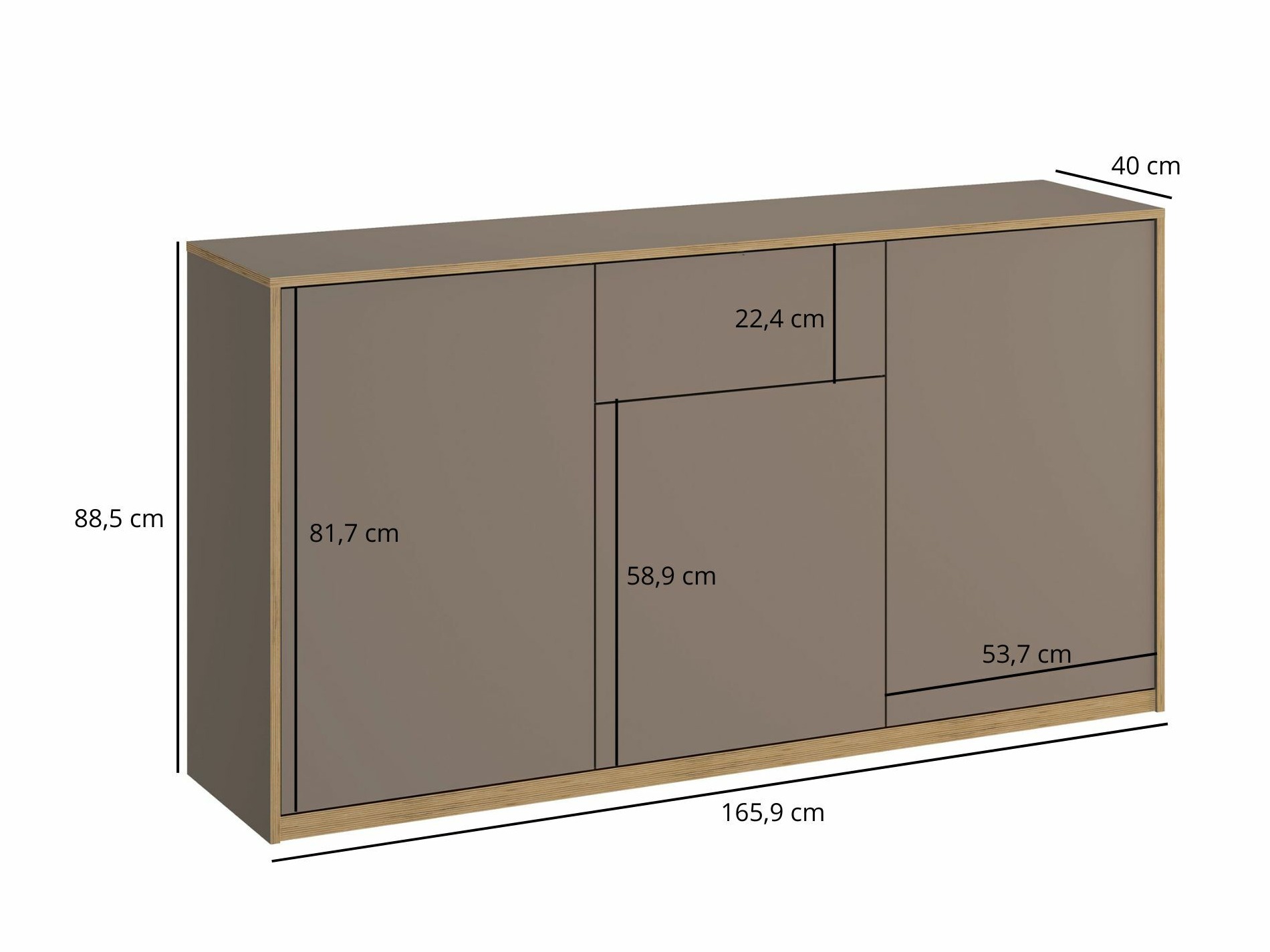 Lipasto Fivetri 100 (Harmaa ruskea)