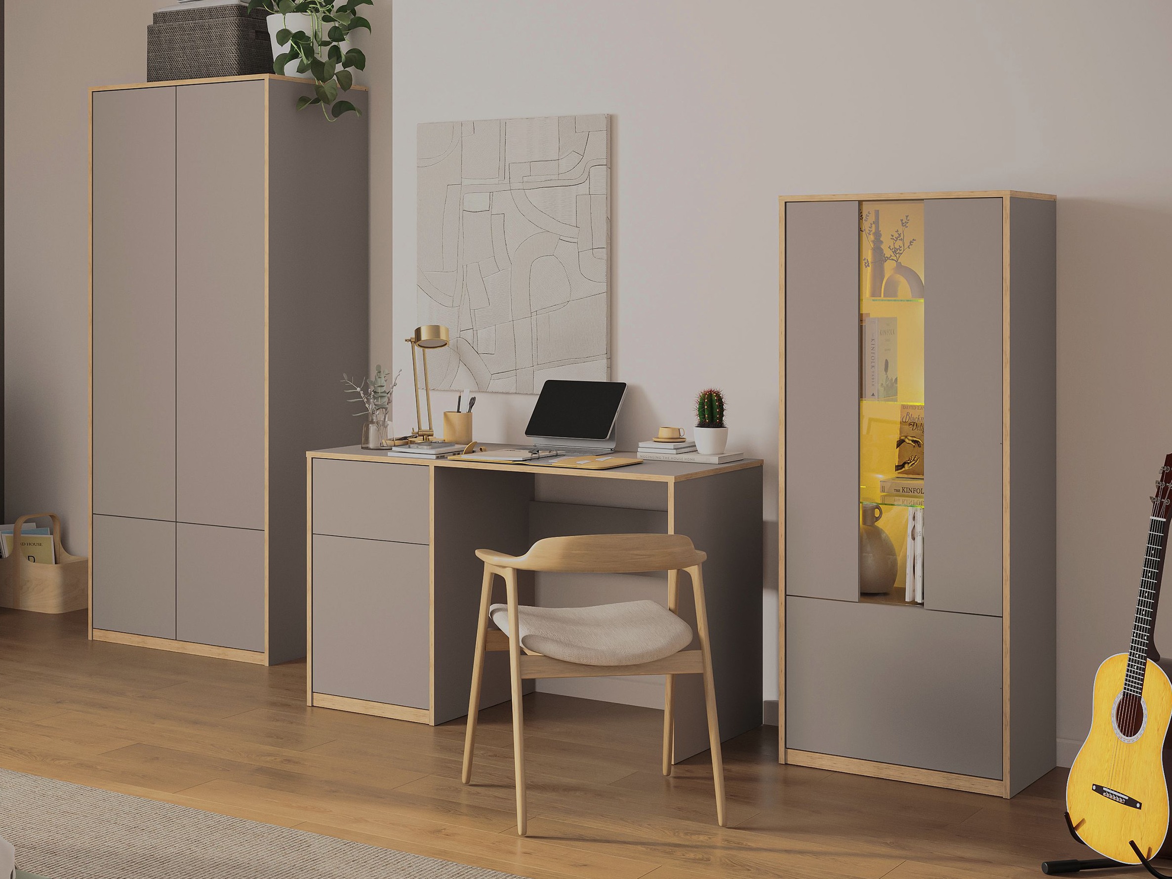 Hylly Fivetri 107 (Harmaa ruskea)