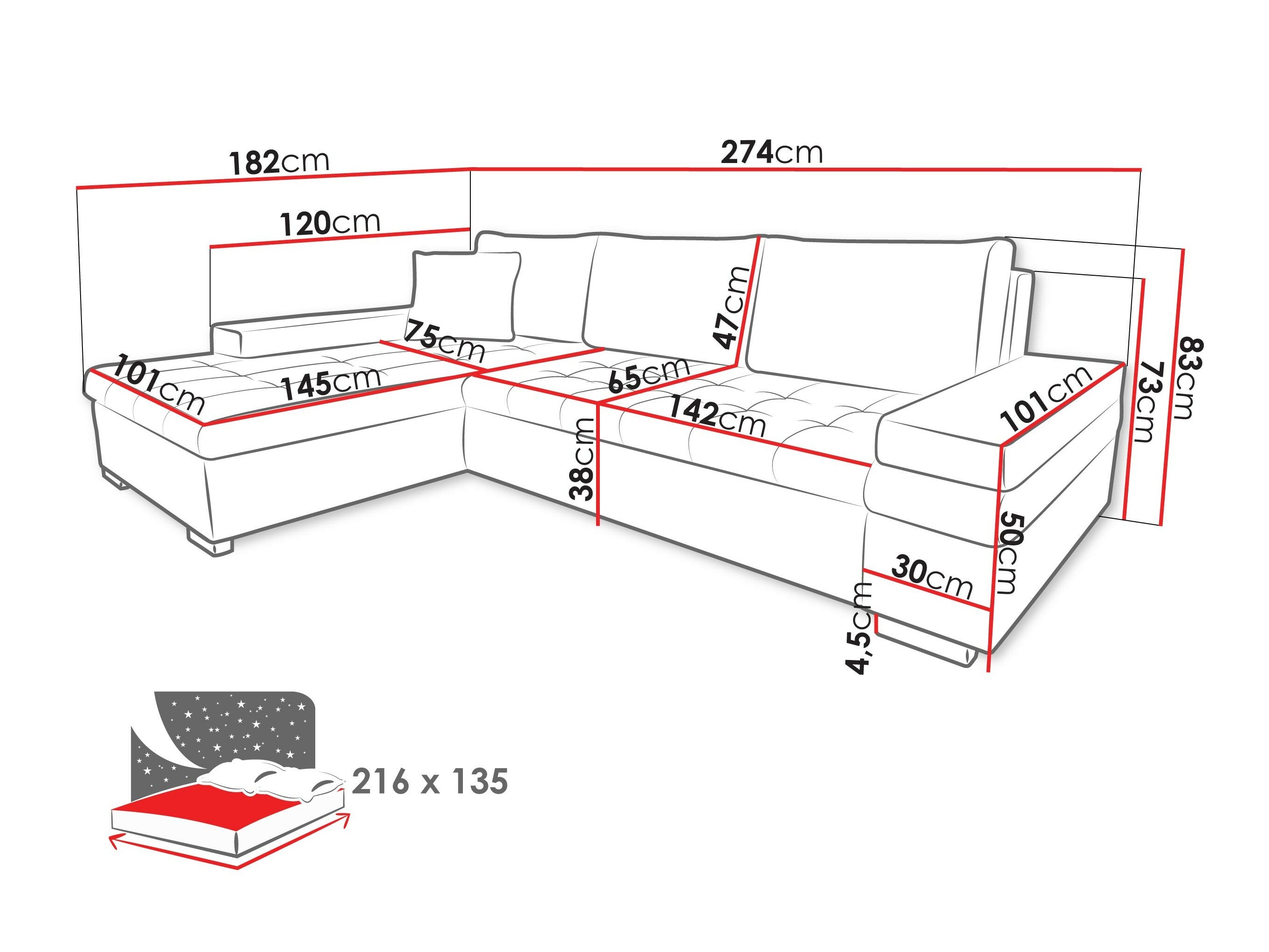 Kulmasohva Comfivo 212 (Otusso 14 + Sorriso 04)