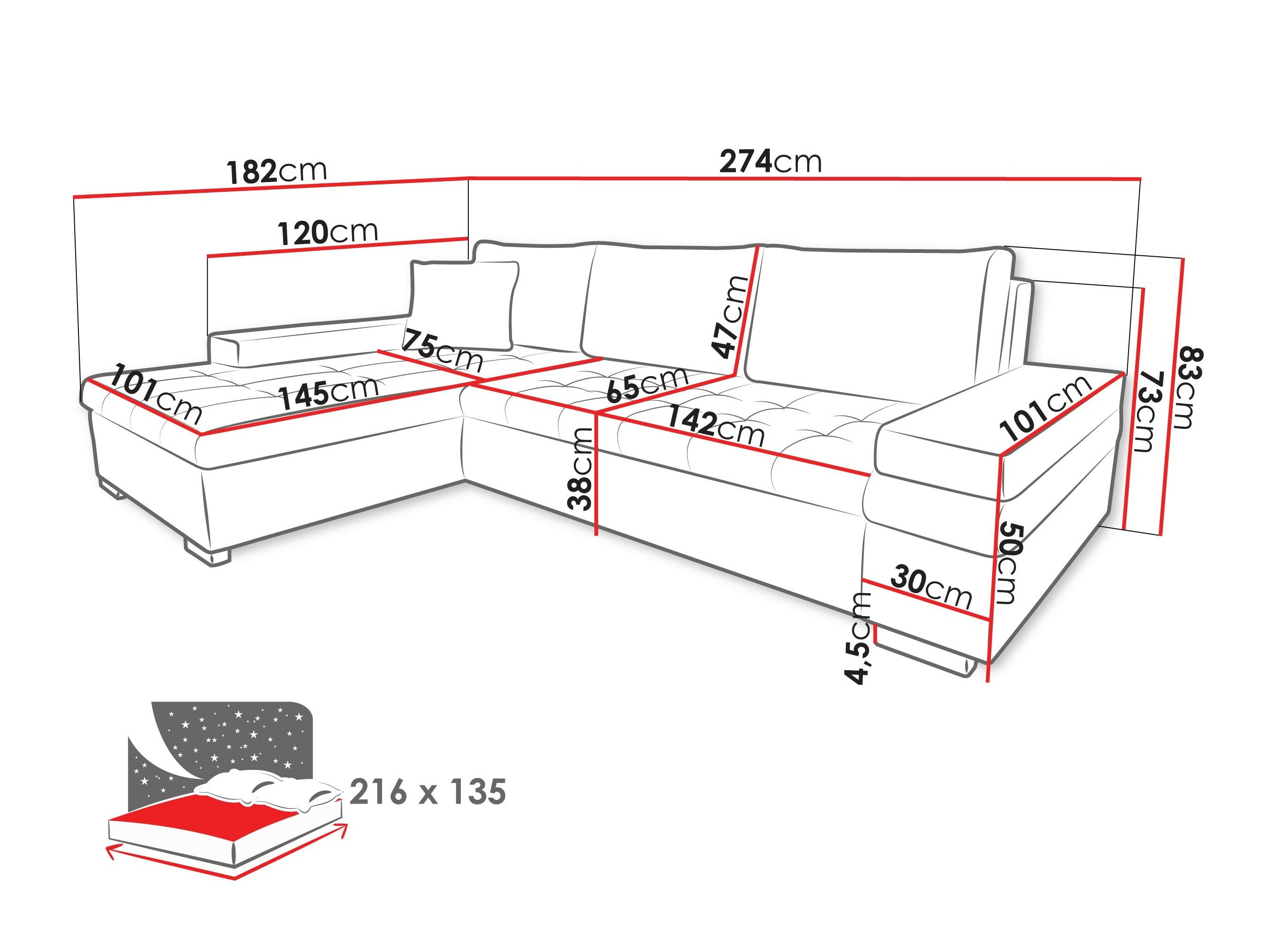 Kulmasohva Comfivo Olivetum III (Magic Velvet 2216 + Magic Velvet 2216 + Magic Velvet 2217)
