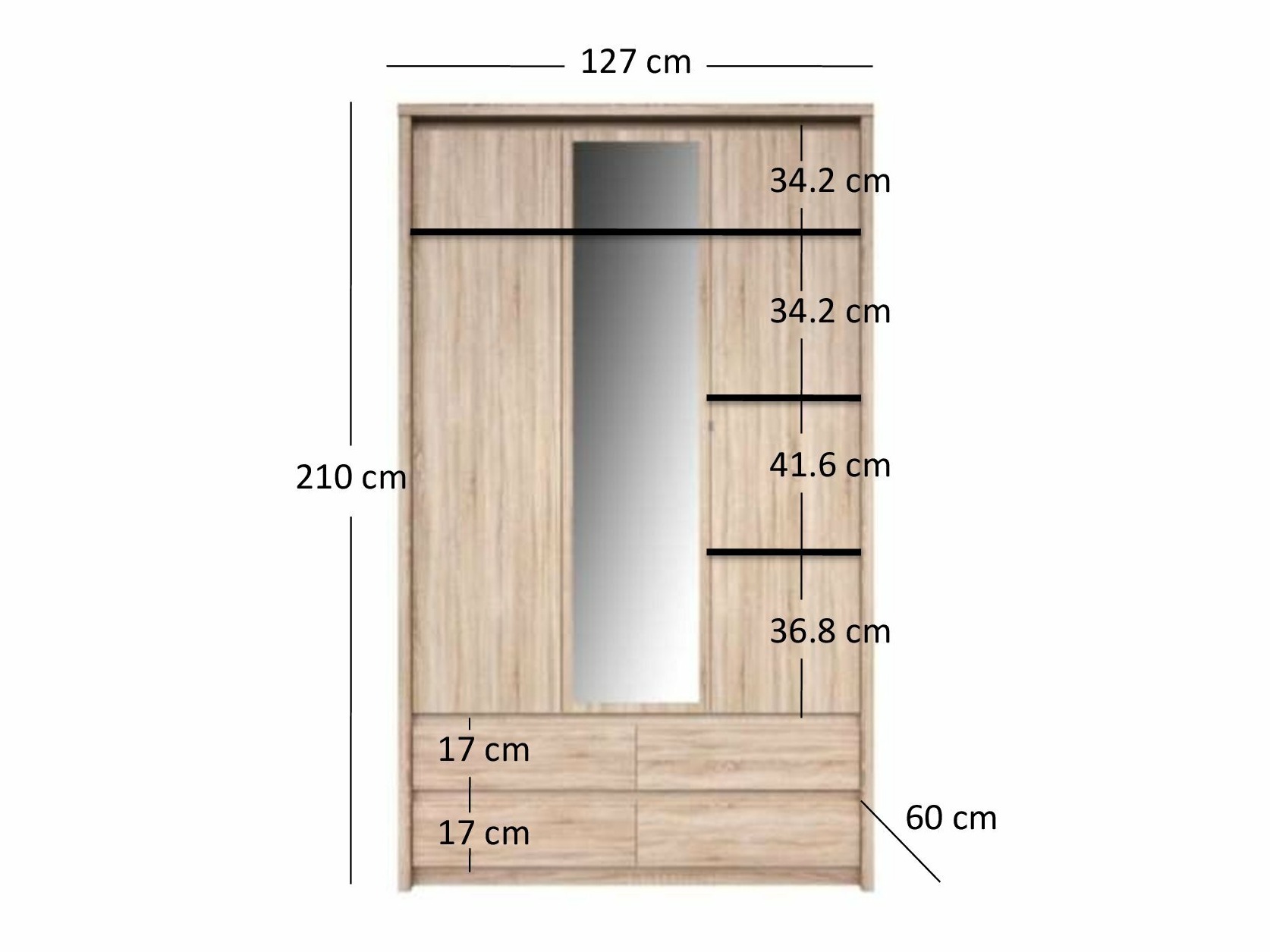 Vaatekaappi Durham 101