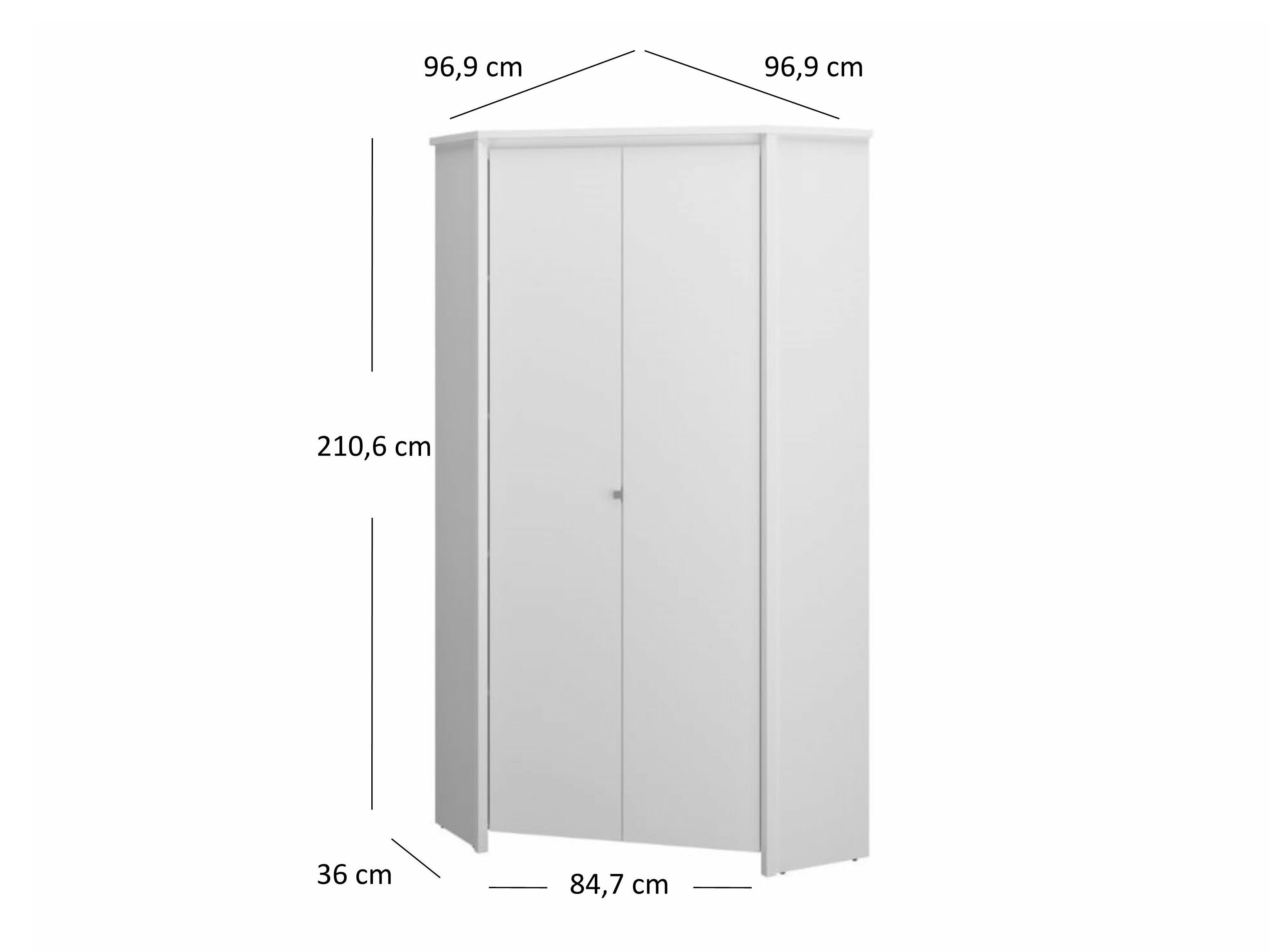 Kulmavaatekaappi Lomleve 113