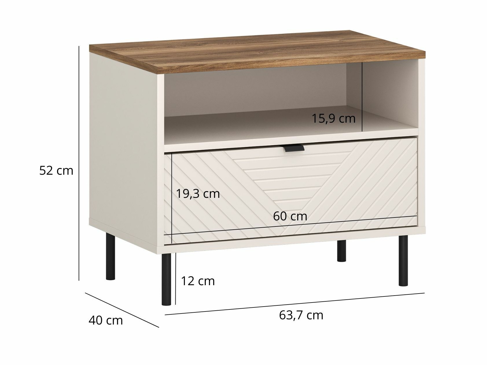 Yöpöytä Novtivu 117