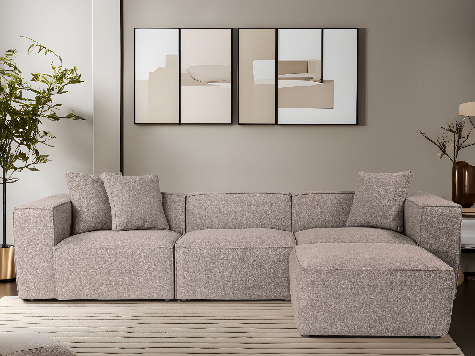 Moduulikulmasohva Fivsoi 102 (Beige)