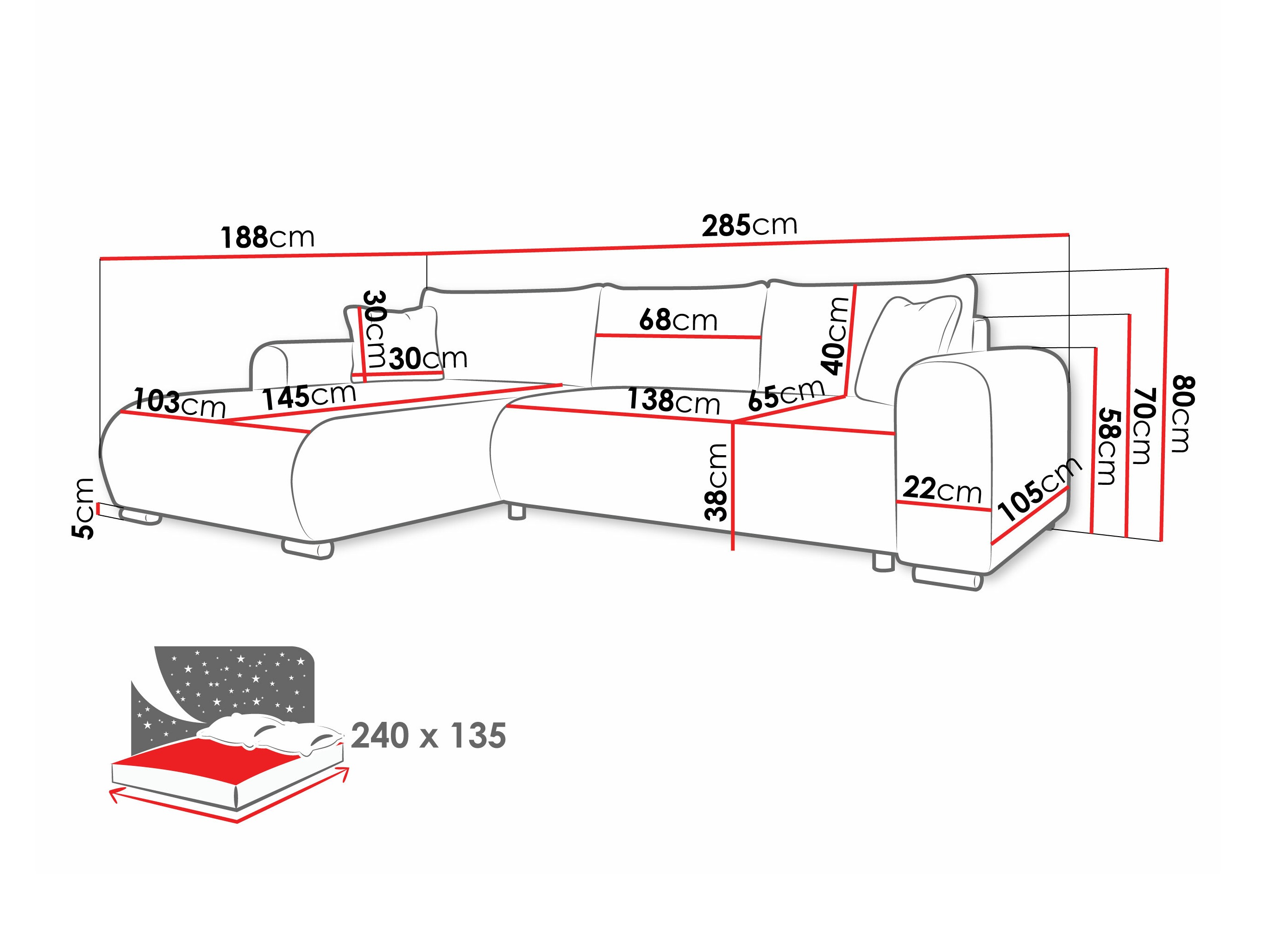 Kulmasohva Comfivo 410 (Poso 135)