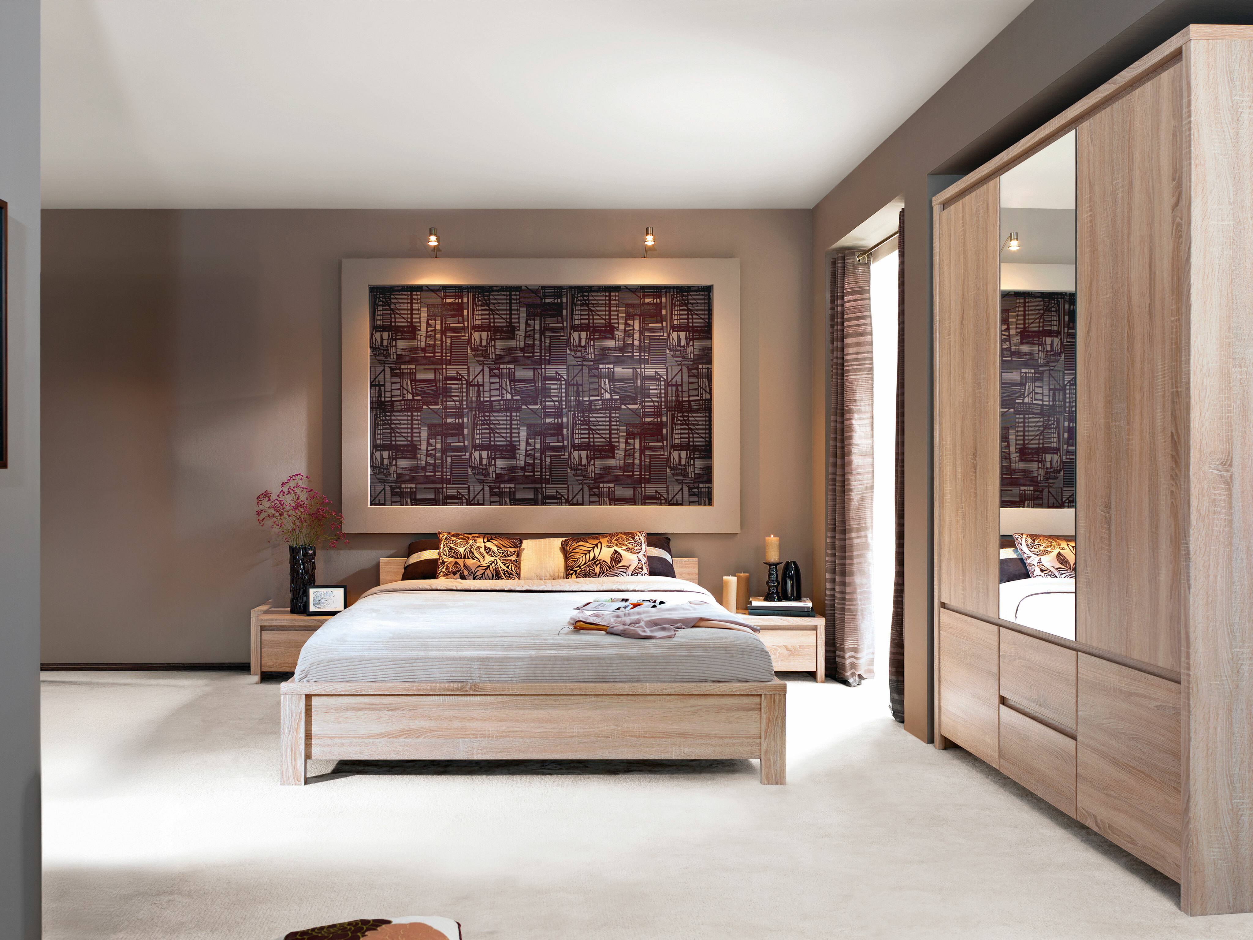 Sänky Nolroma 121 (Sonoma-tammi)