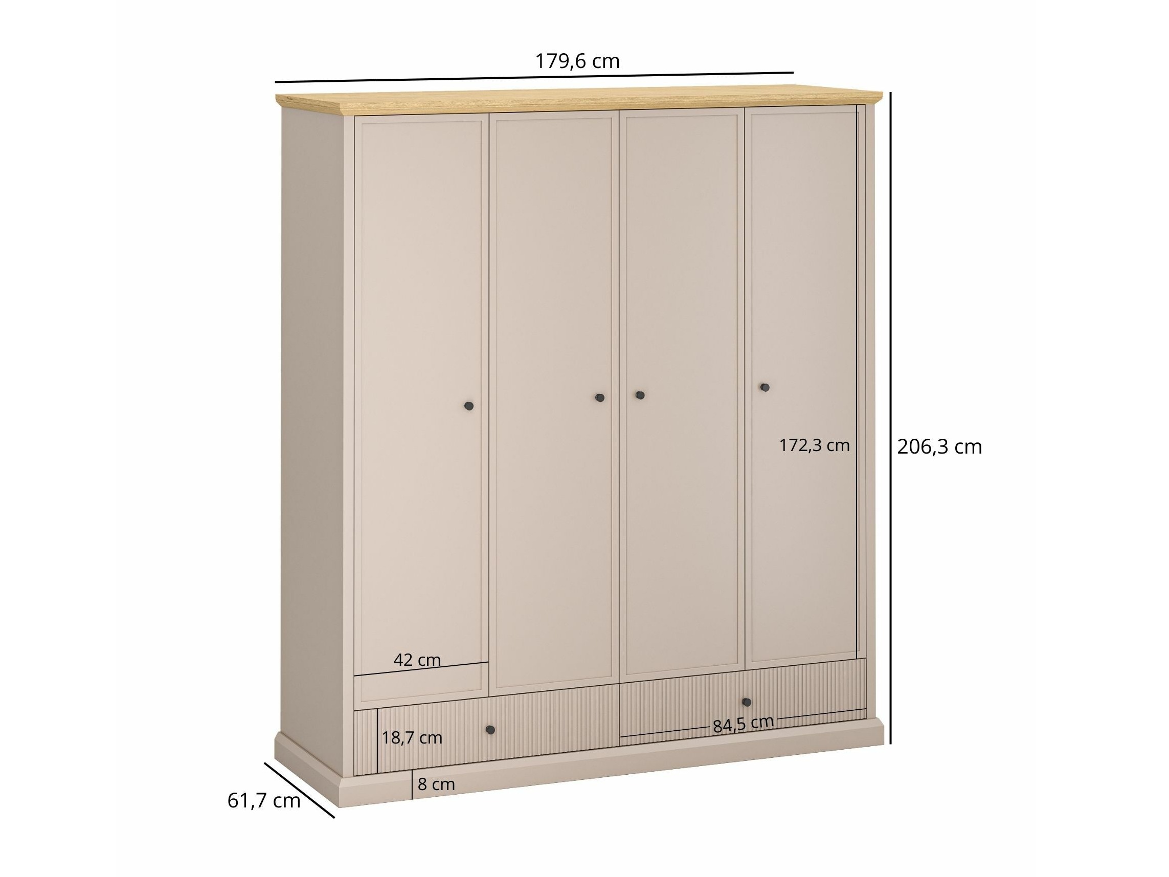 Vaatekaappi Tivetru 117