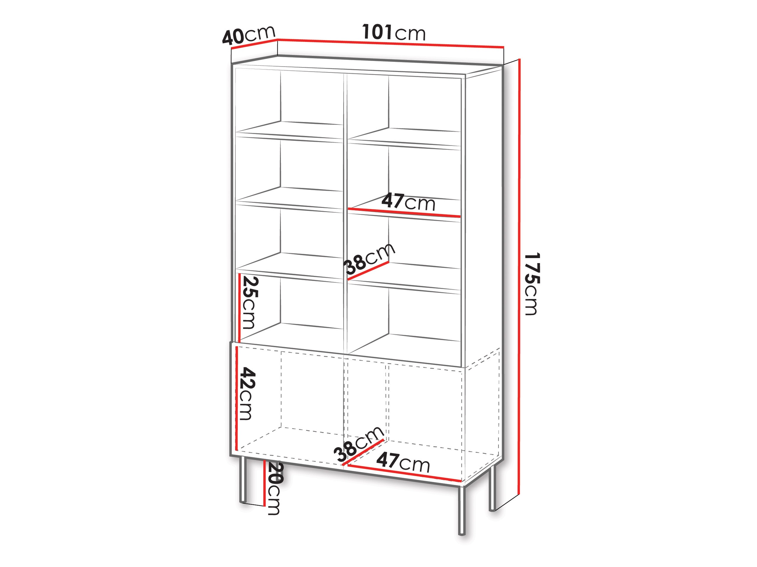 Hylly Evavese 106 (Beige)