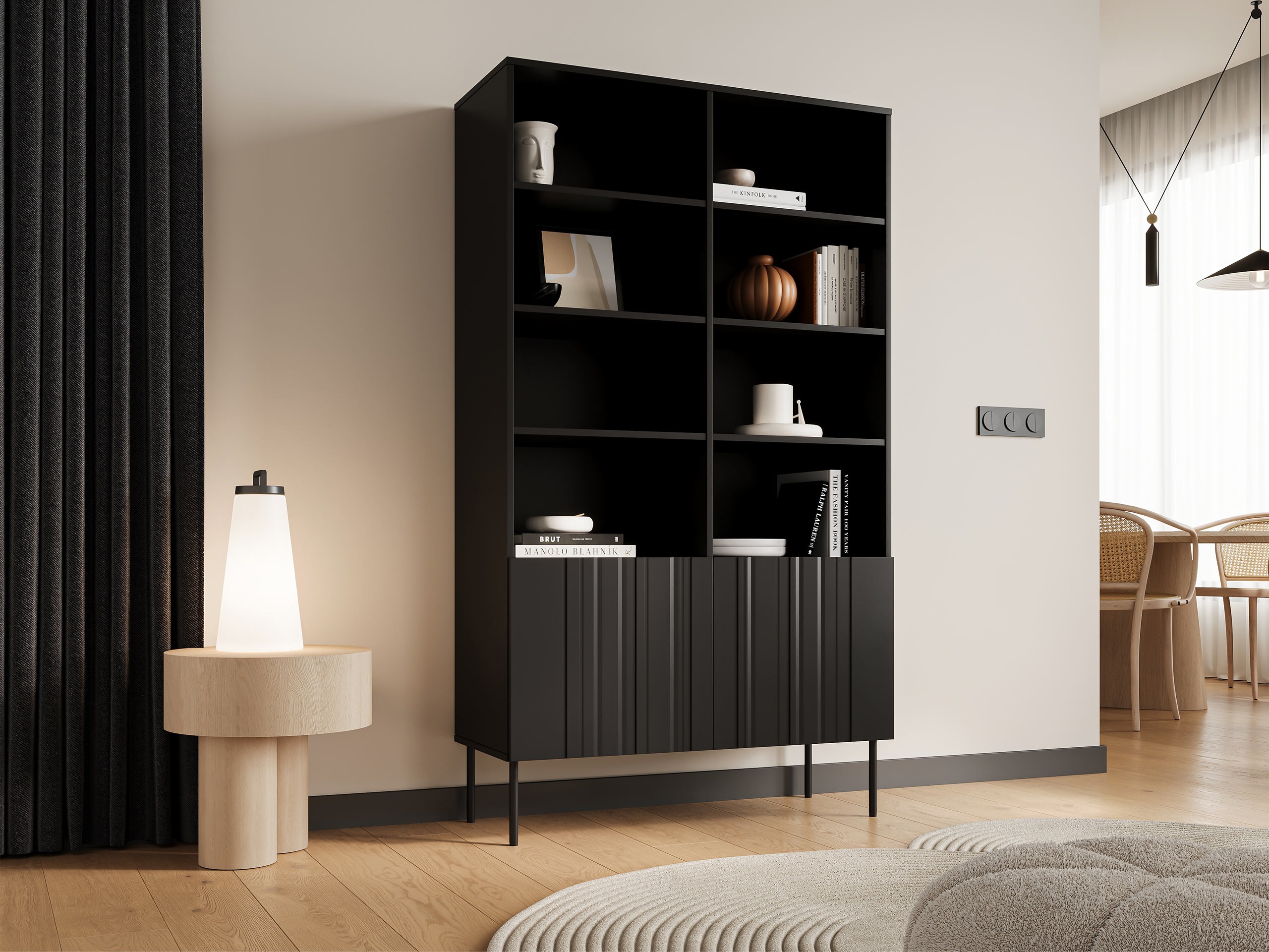 Hylly Evavese 106 (Musta)