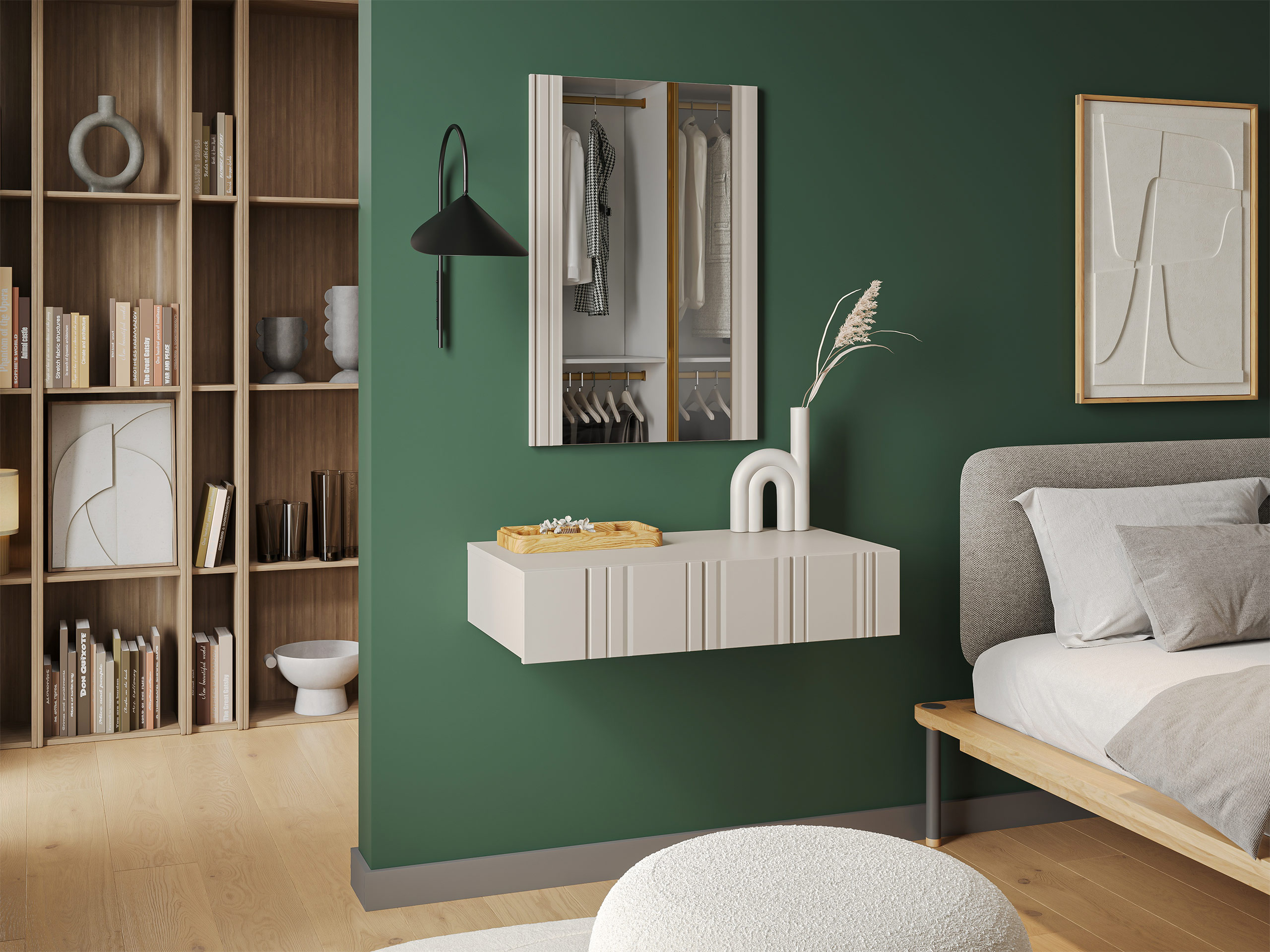 Kampauspöytä Evavese 109 (Beige)