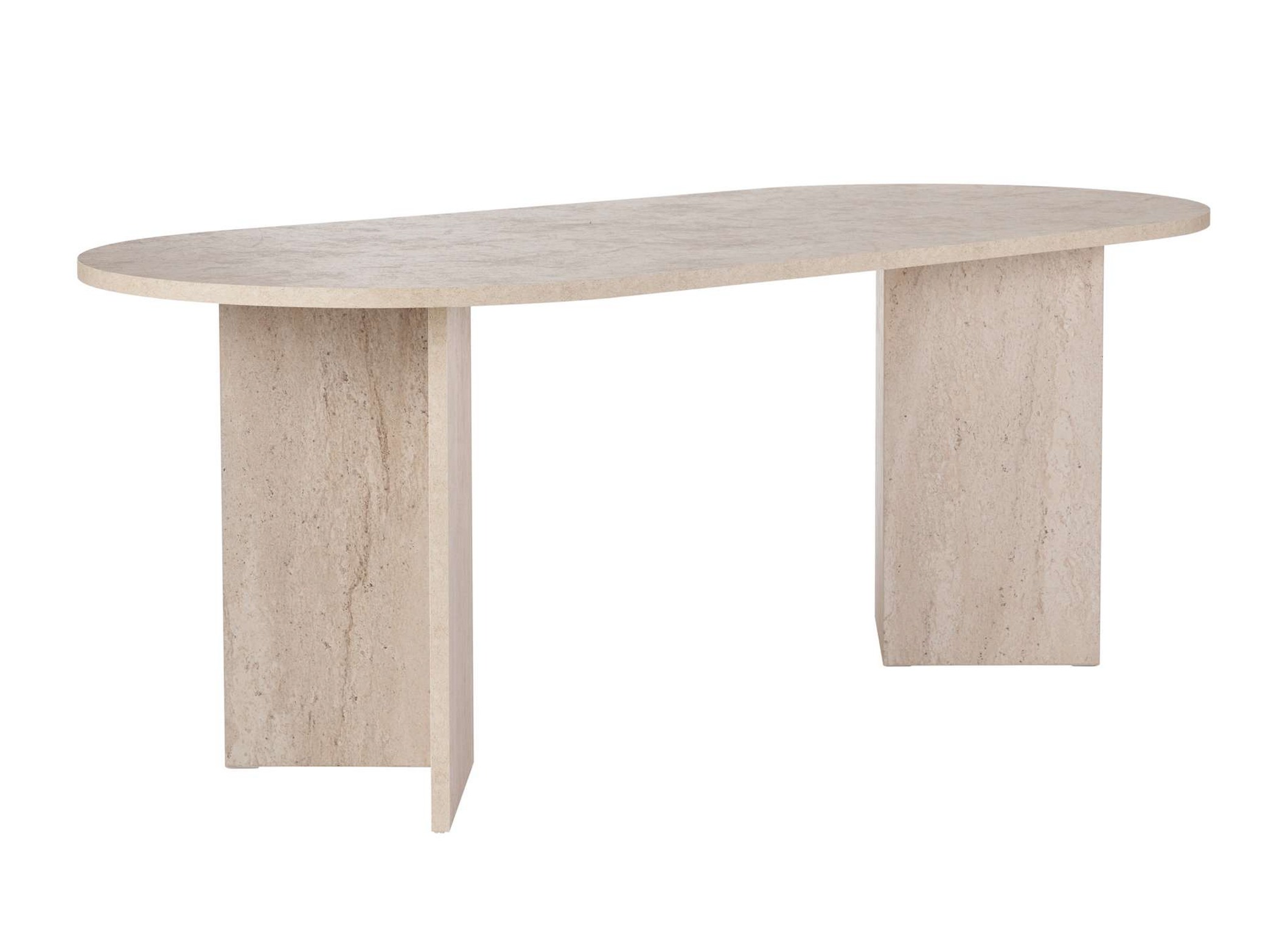 Pöytä Novato 138 (Kevyt travertiini)