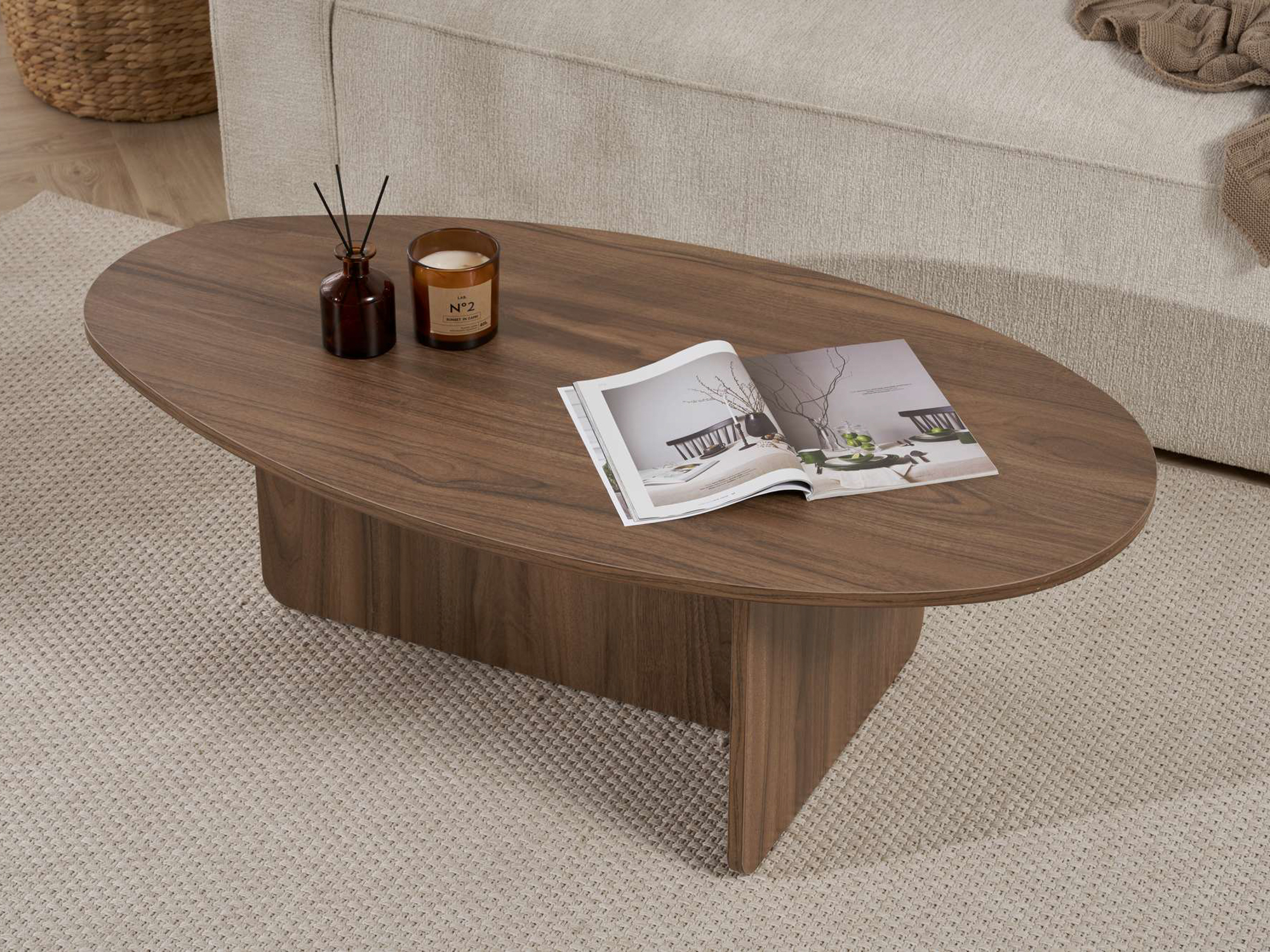 Sohvapöytä Novato 139 (Pähkinä)