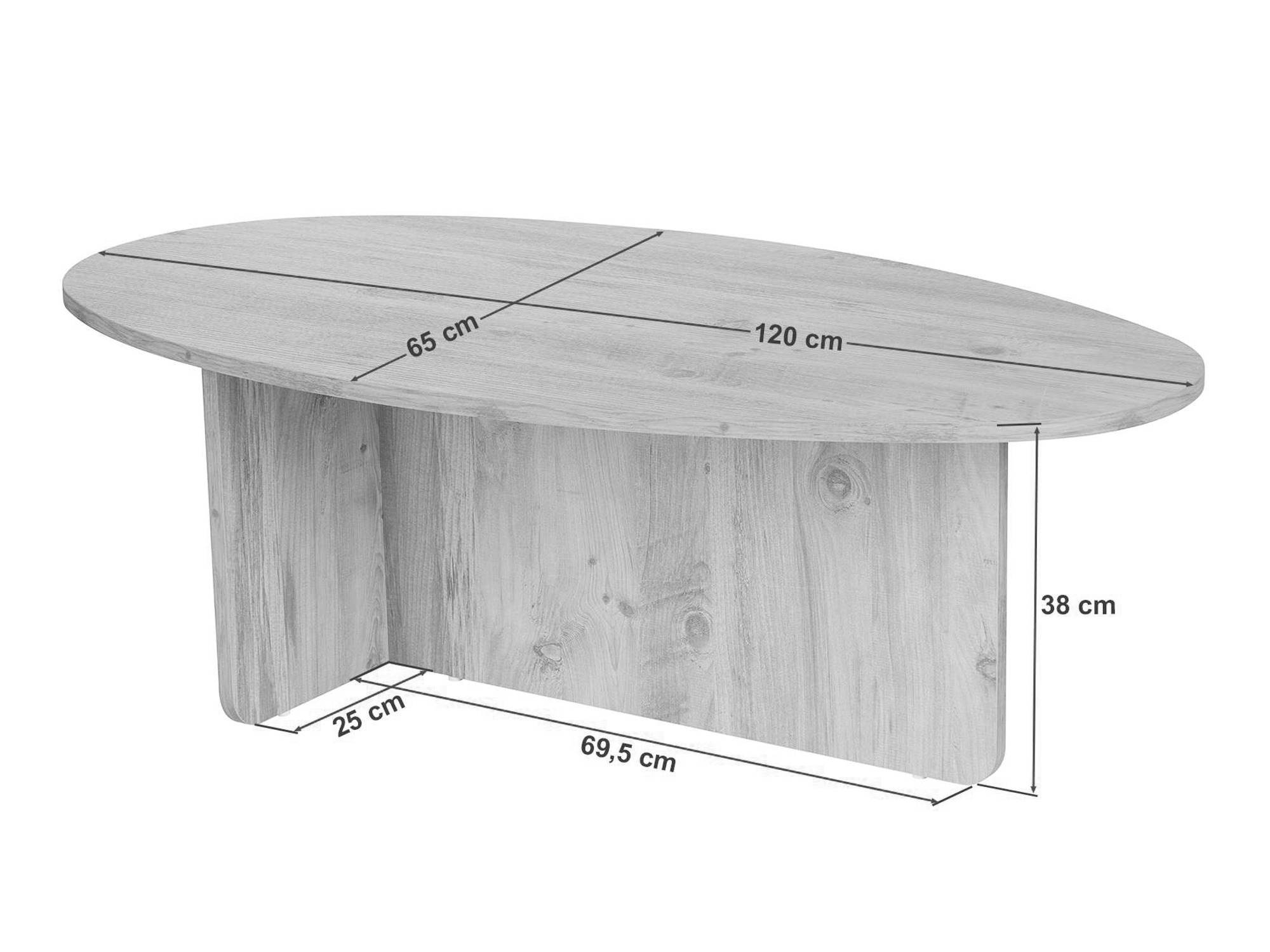 Sohvapöytä Novato 139 (Pähkinä)