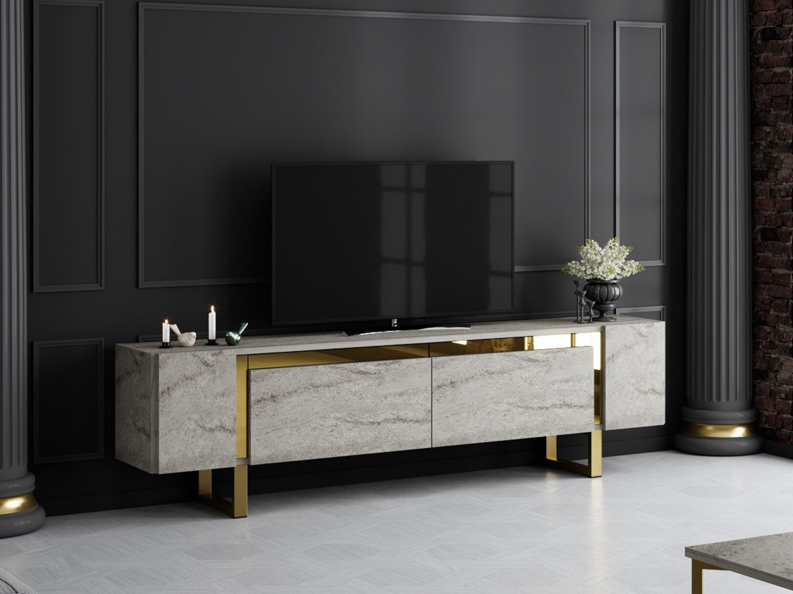 TV-taso Kailua 2670 (Kevyt travertiini)