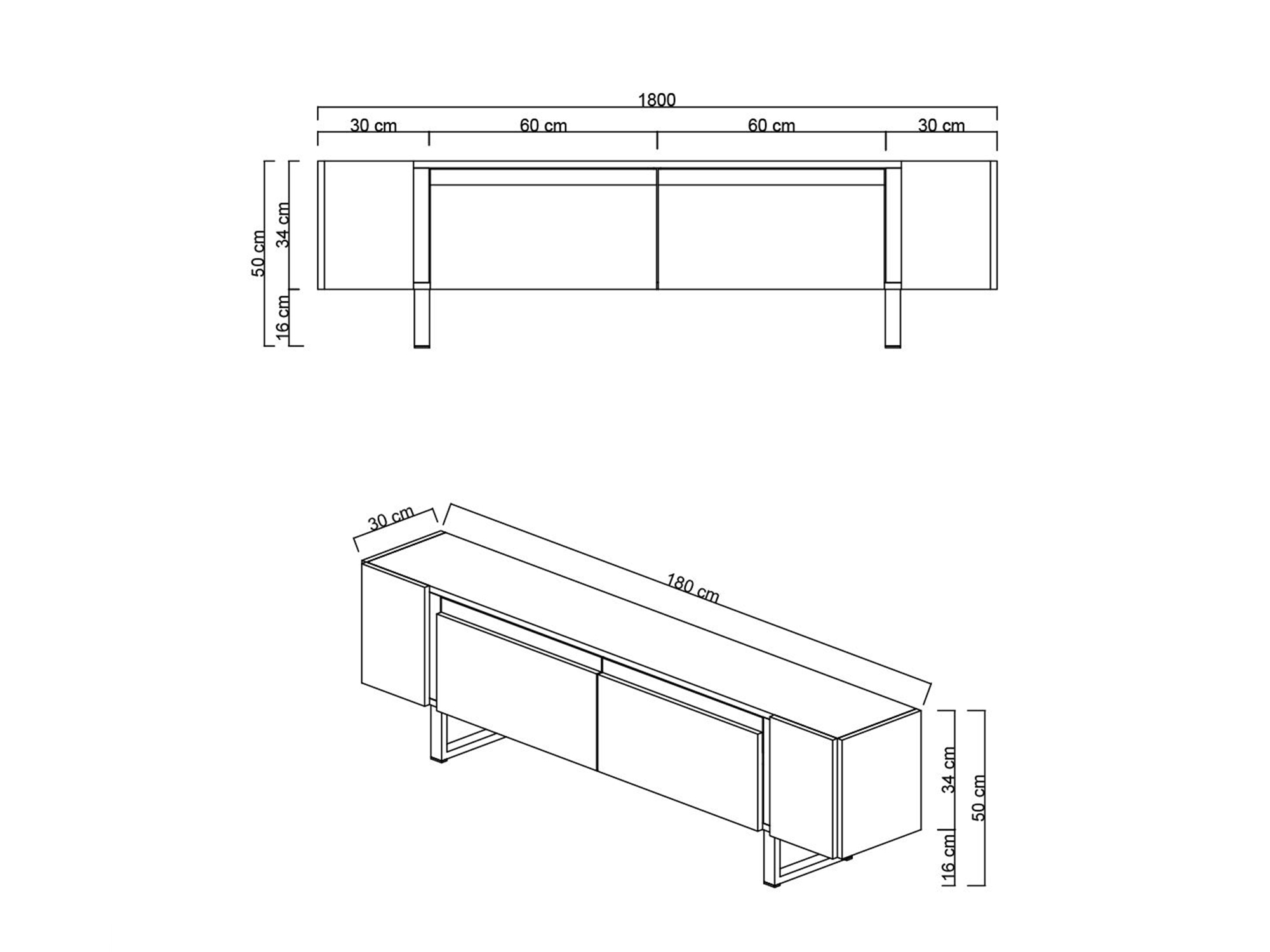 TV-taso Kailua 2670 (Valkoinen)