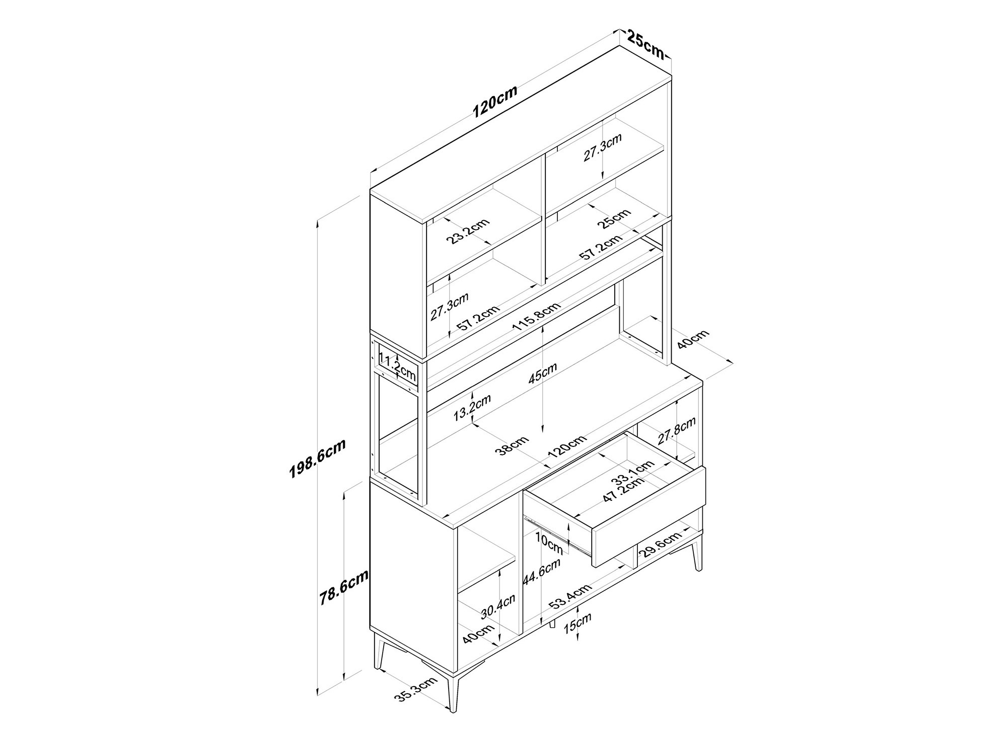 Monikäyttöinen huonekalu Kailua 2675