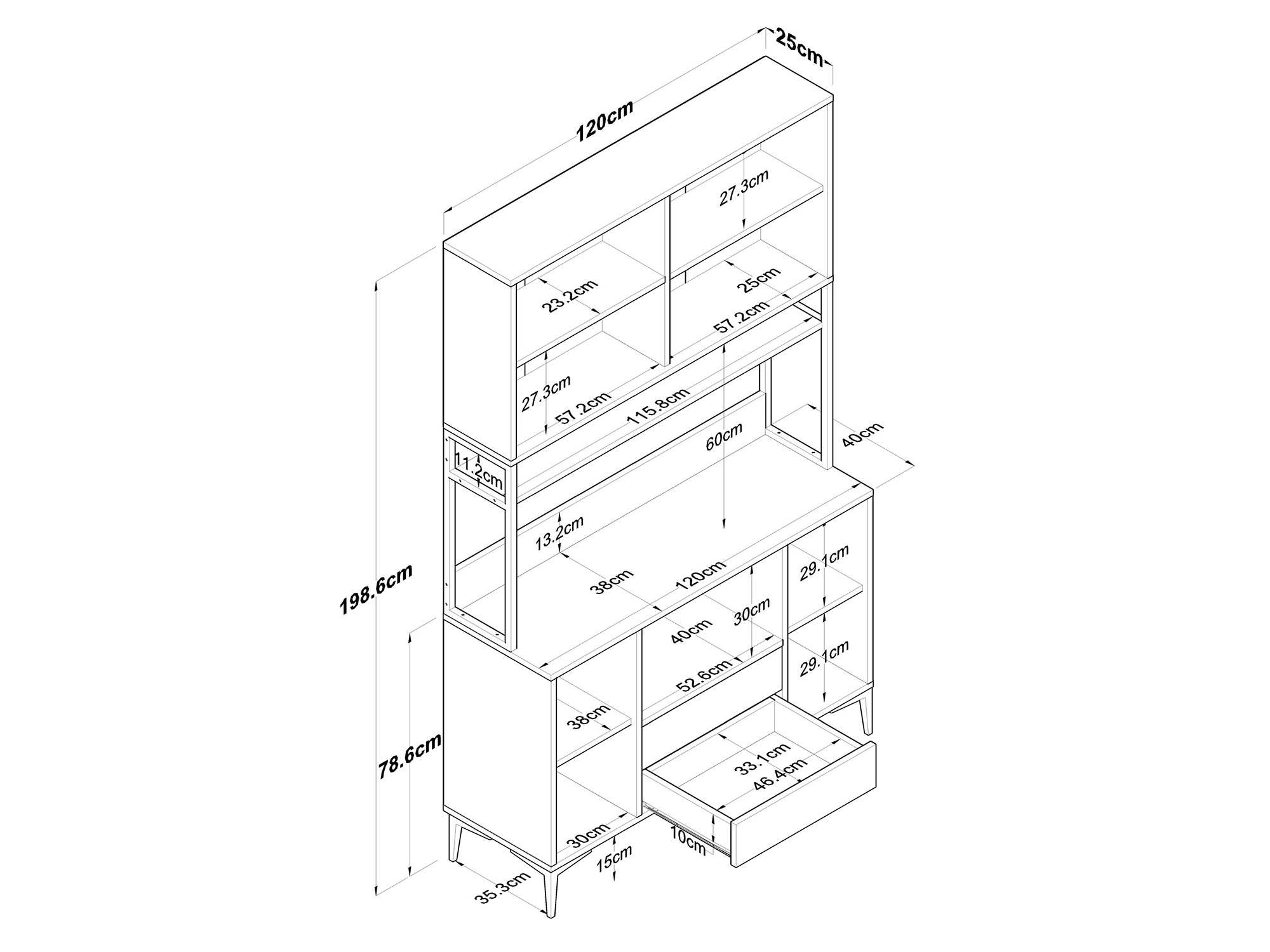 Monikäyttöinen huonekalu Kailua 2676