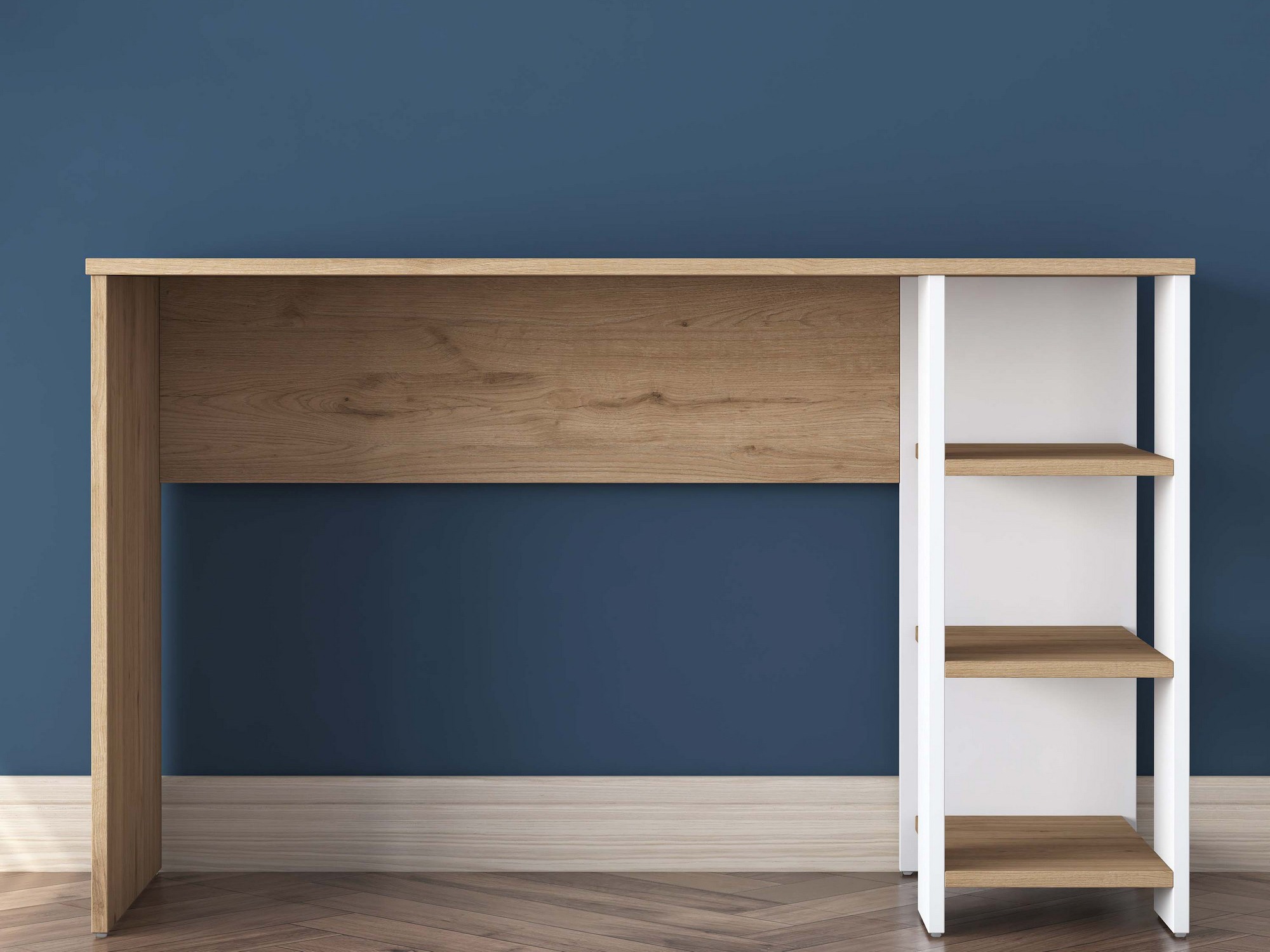 Työpöytä Catdelu 109 (Valkoinen + Pähkinä)