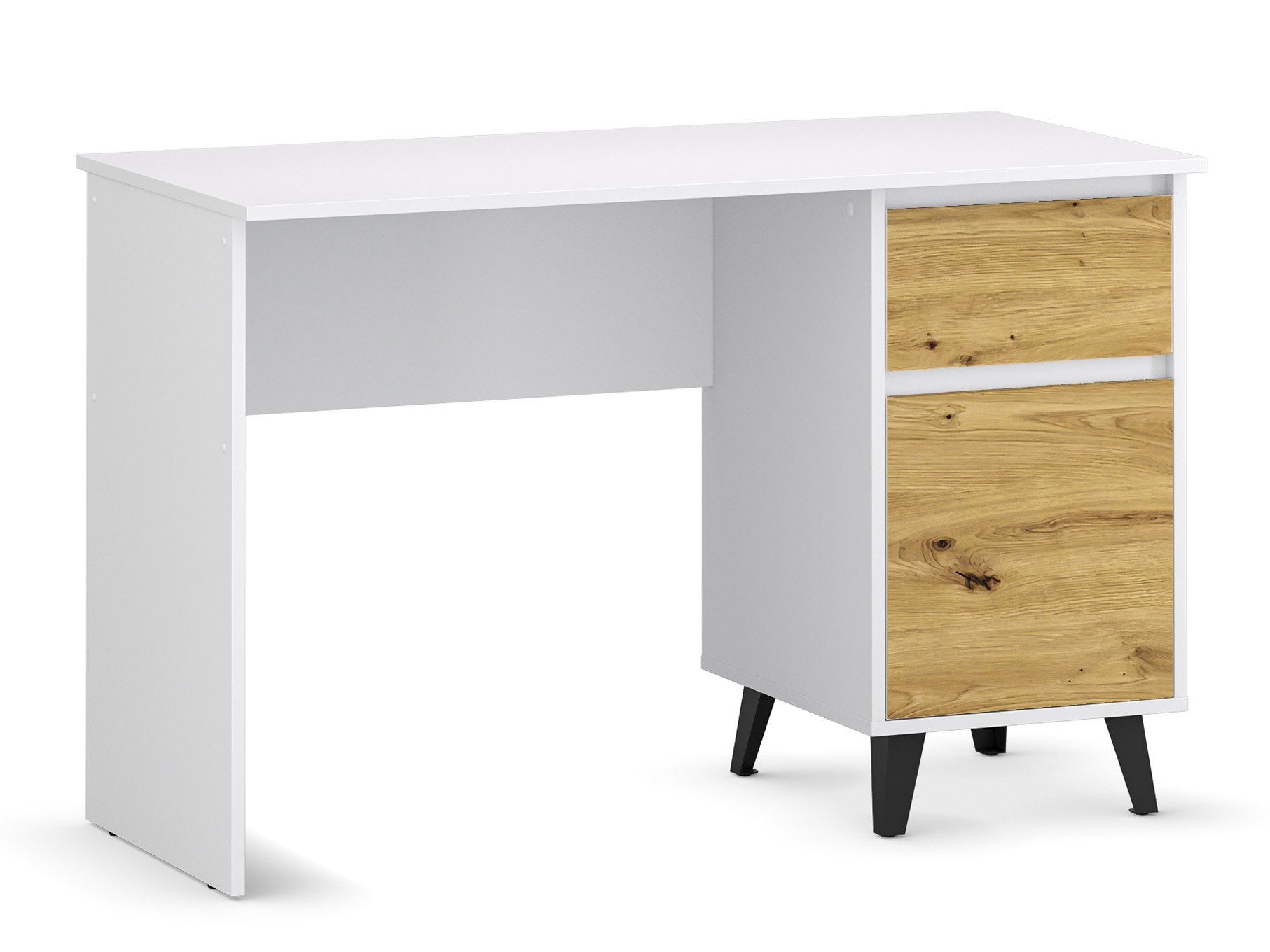 Työpöytä Tetena 100 (Valkoinen + Artisaanitammi)