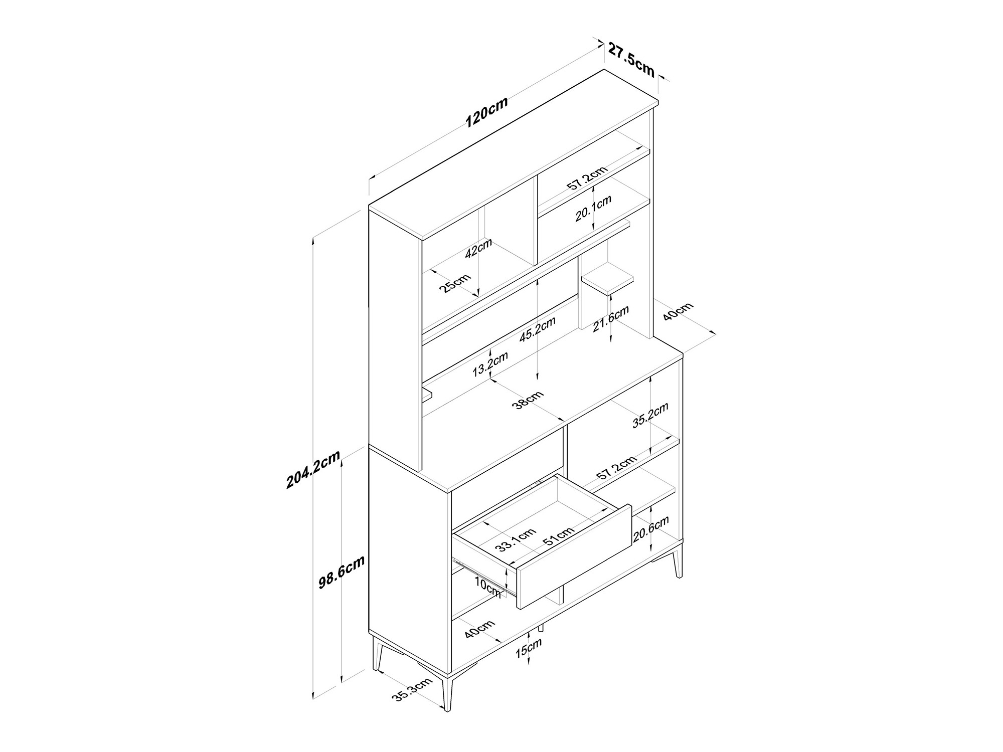 Monikäyttöinen huonekalu Kailua 2682