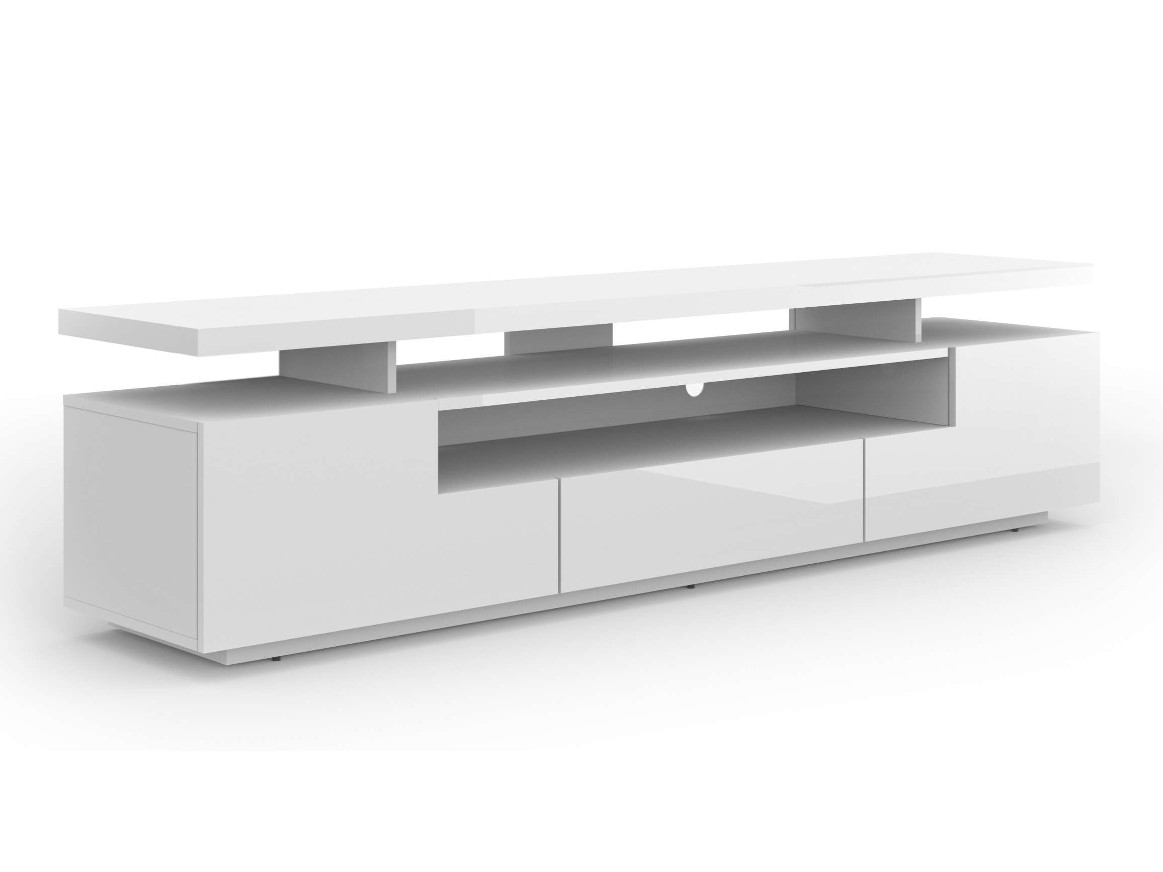 TV-taso Buffalo 175 (Kiiltävä valkoinen)