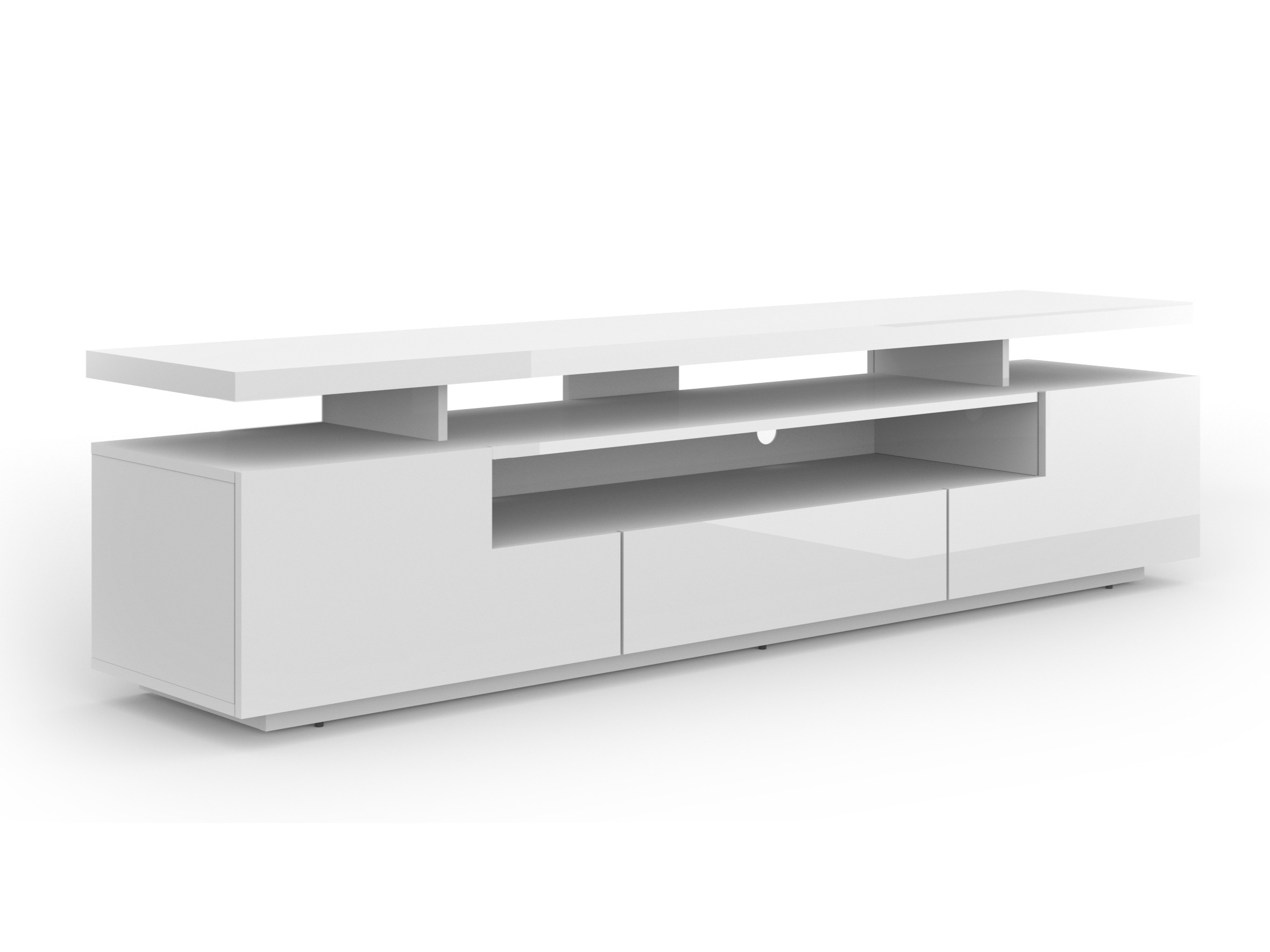 TV-taso Buffalo 175 (Kiiltävä valkoinen)