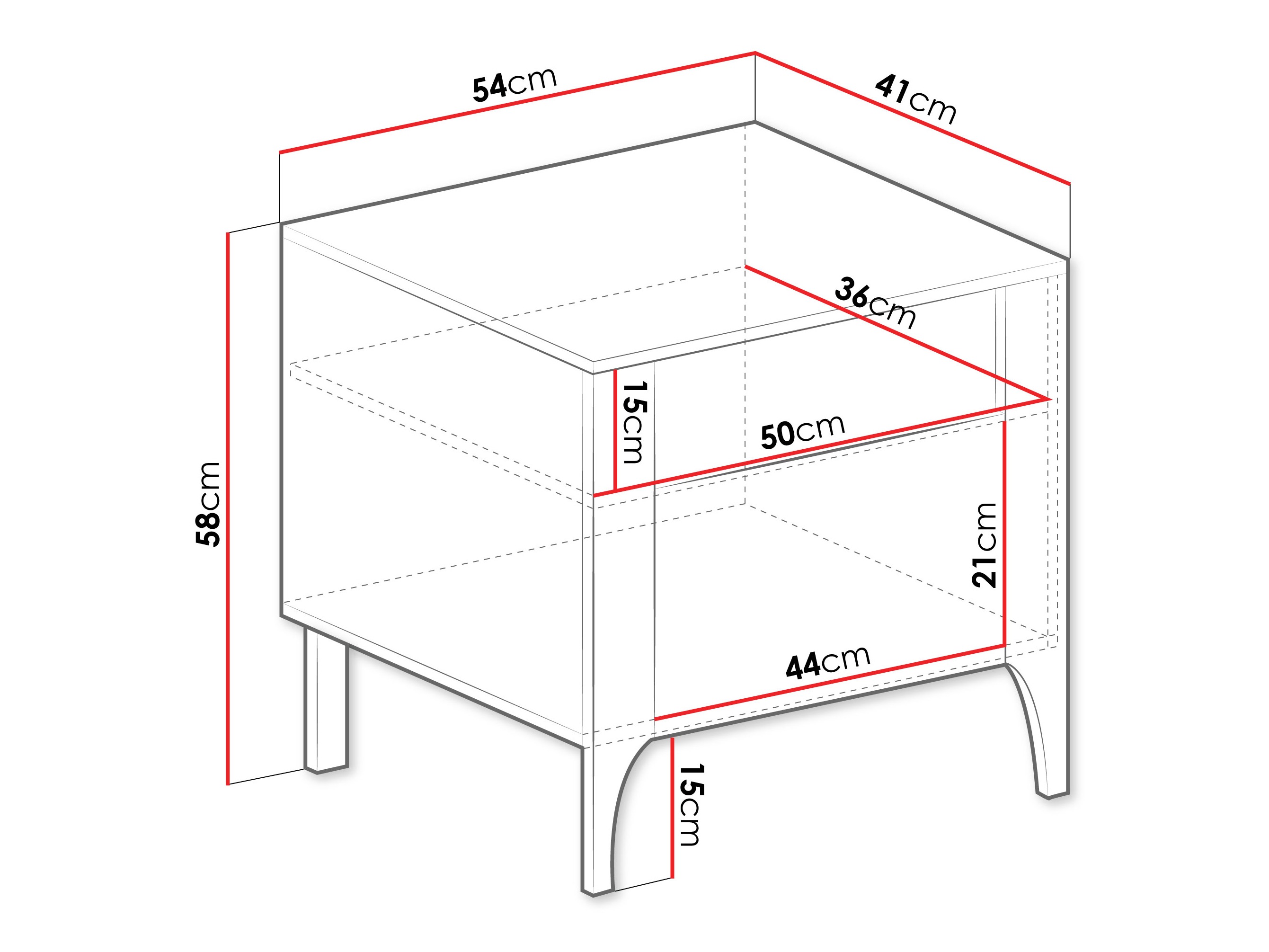 Yöpöytä Mavtoru 110 (Musta)