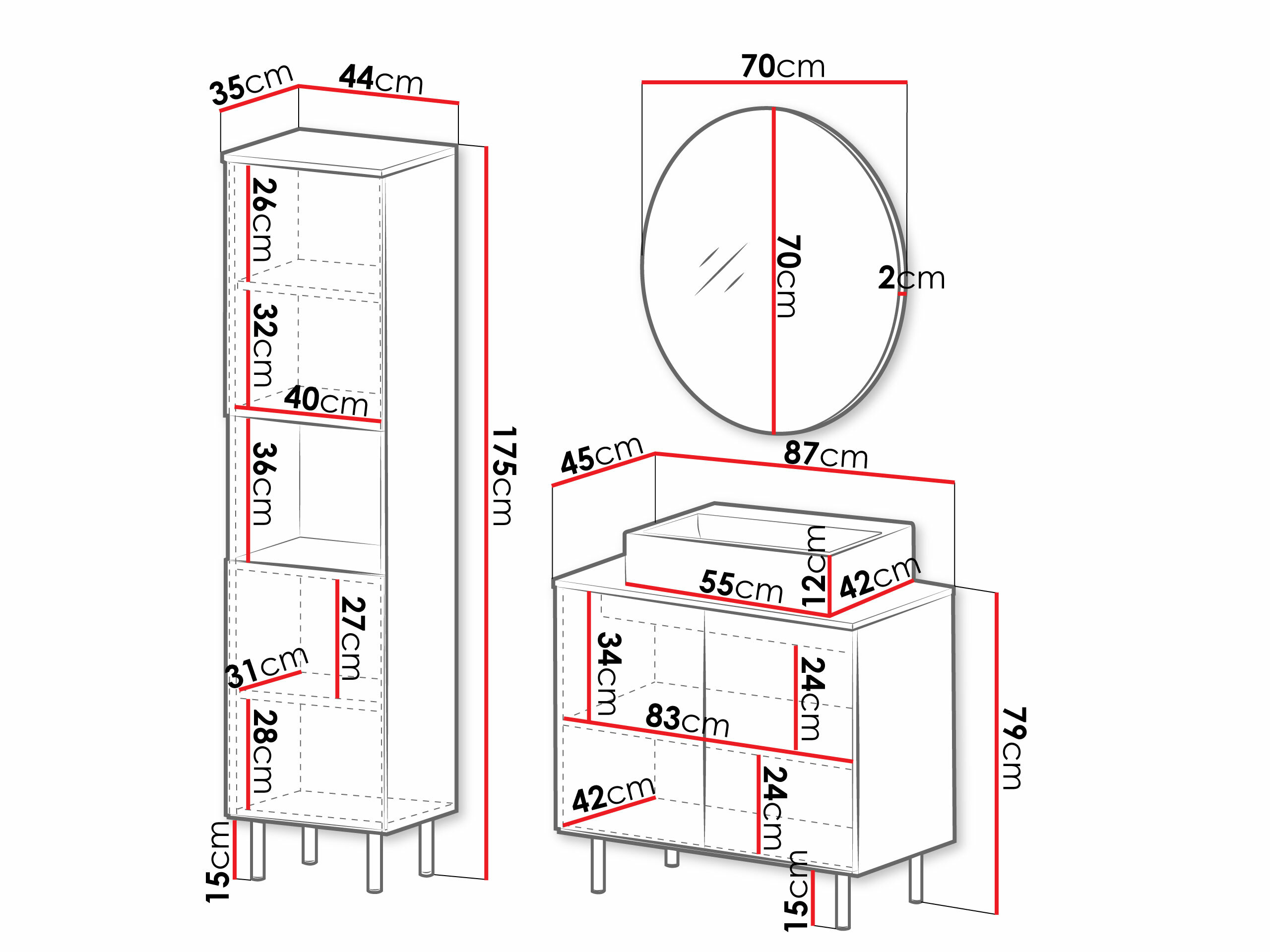 Kylpyhuonesetti Decus III (Kashmir)