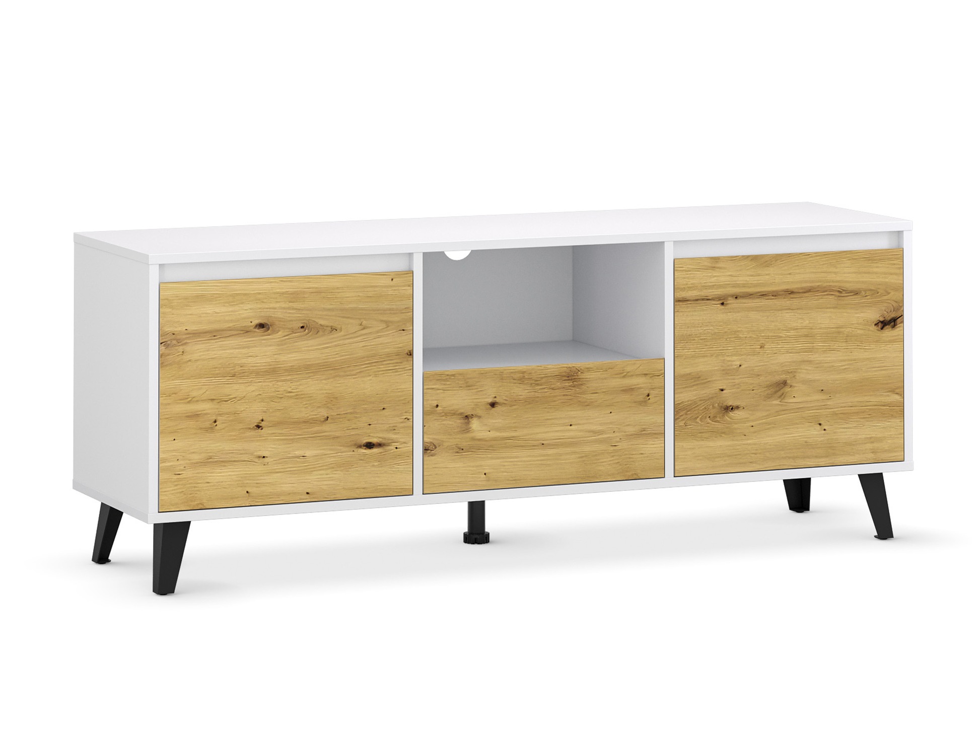 TV-taso Tetena 106 (Valkoinen + Artisaanitammi)