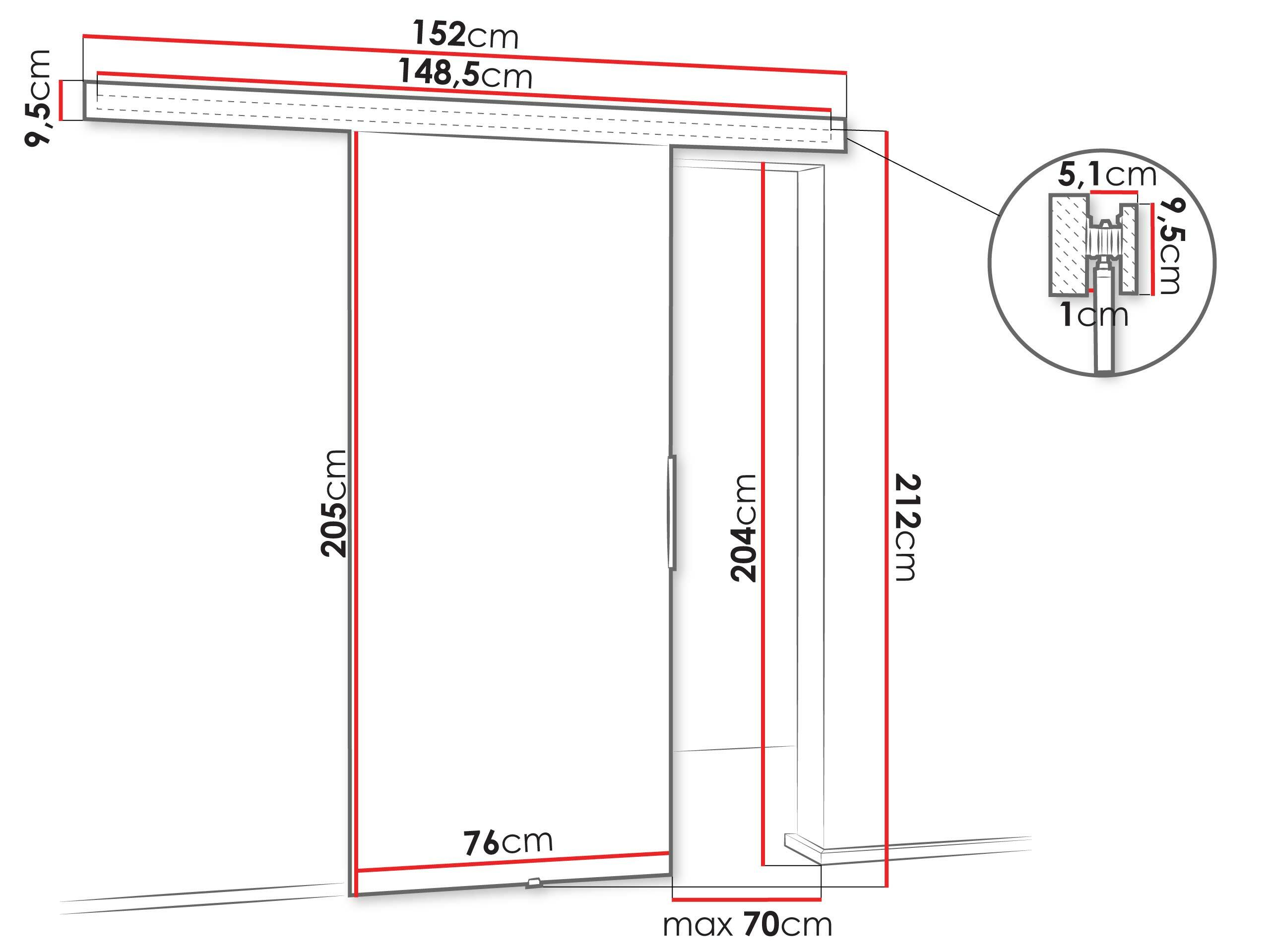 Liukuovi Dover 217 (Valkoinen)