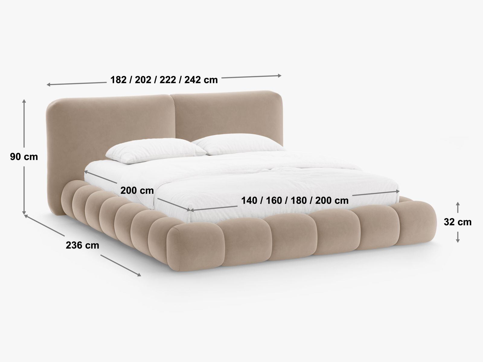 Sänky Beckley 330 (Magic Velvet 2256)