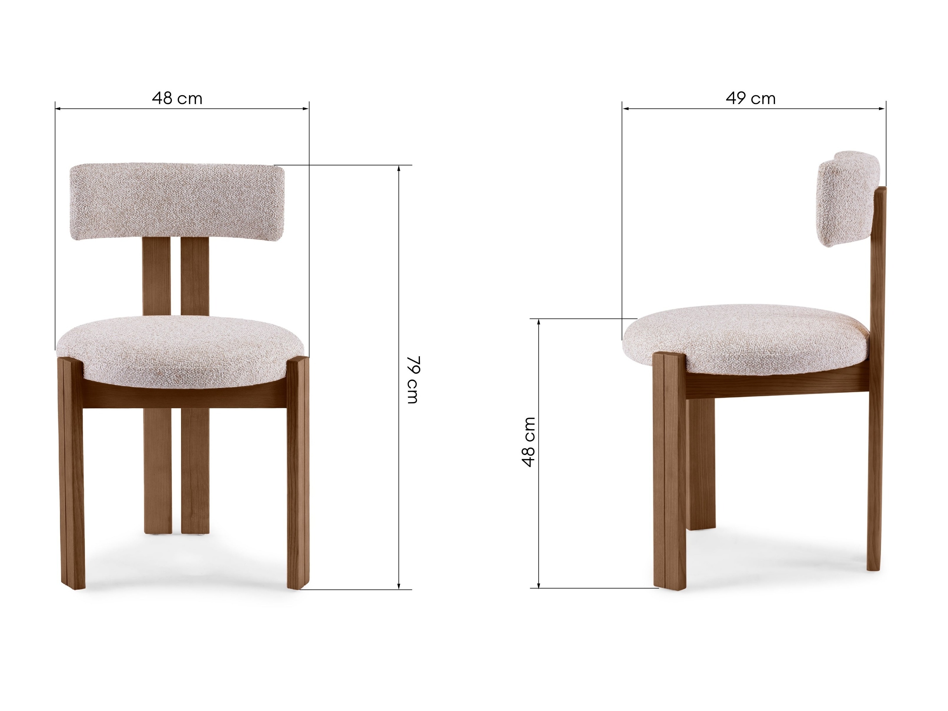 Tuoli Burleson 547 (Beige + Ruskea)