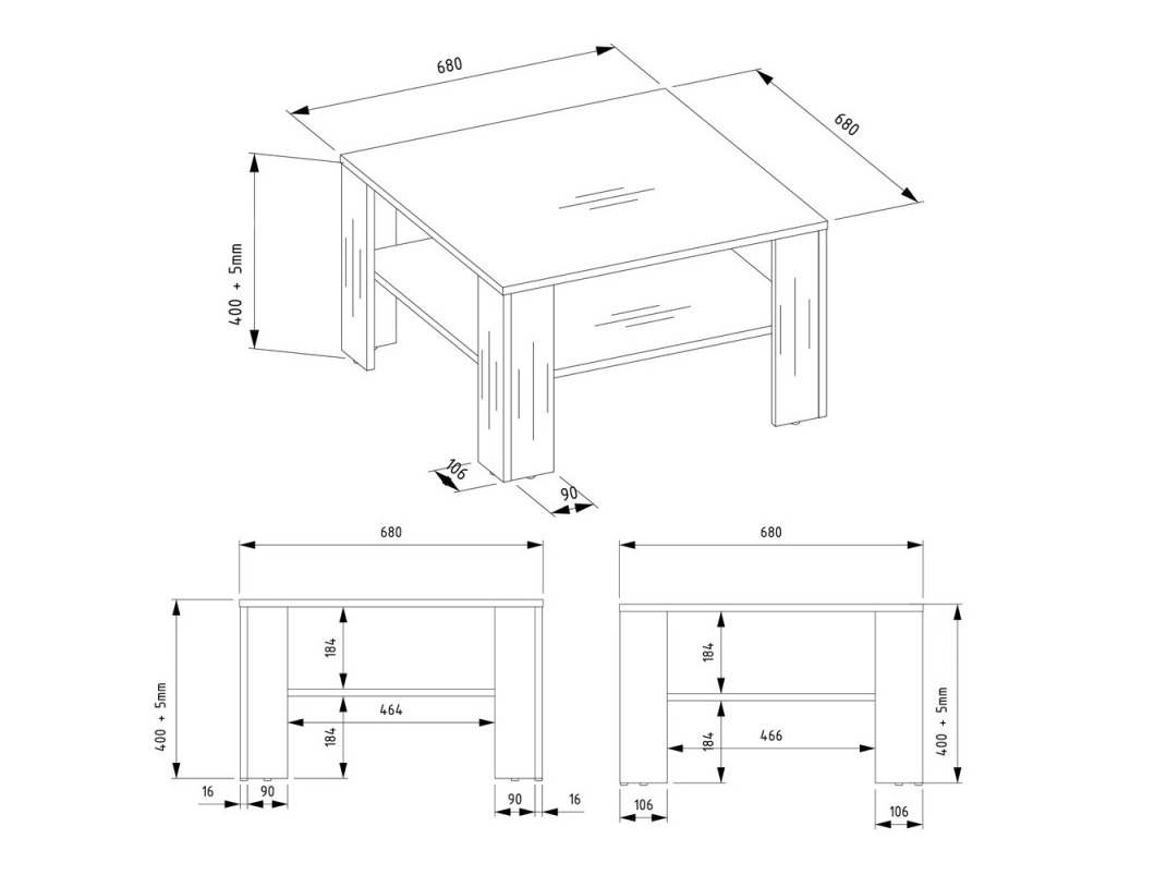 Sohvapöytä Mandeville 358