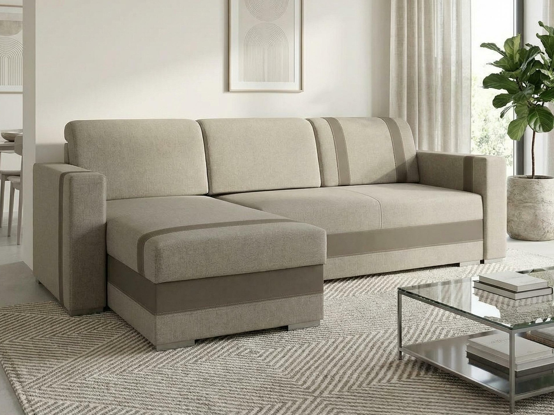 Kulmasohva Edinburg 101 (Inari 26 + Cayenne 06)