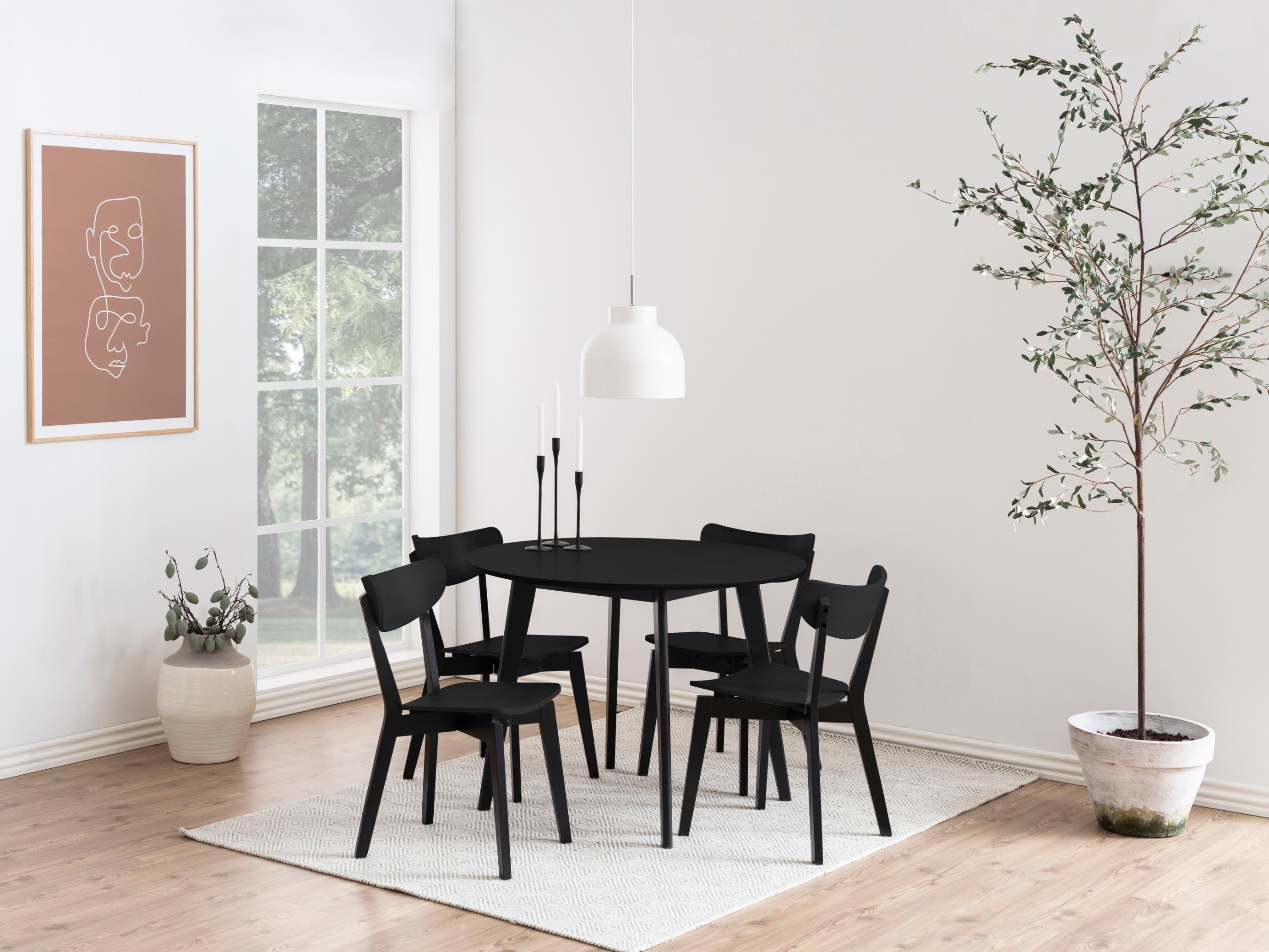 Pöytä Norsica 310 (Musta tammi + Musta)