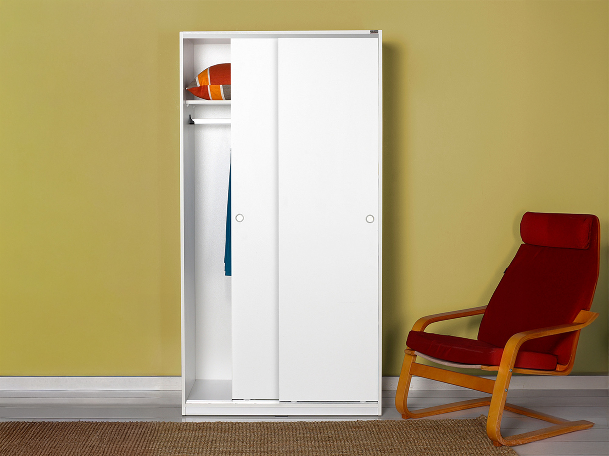 Vaatekaappi Kailua 2708 (Valkoinen)