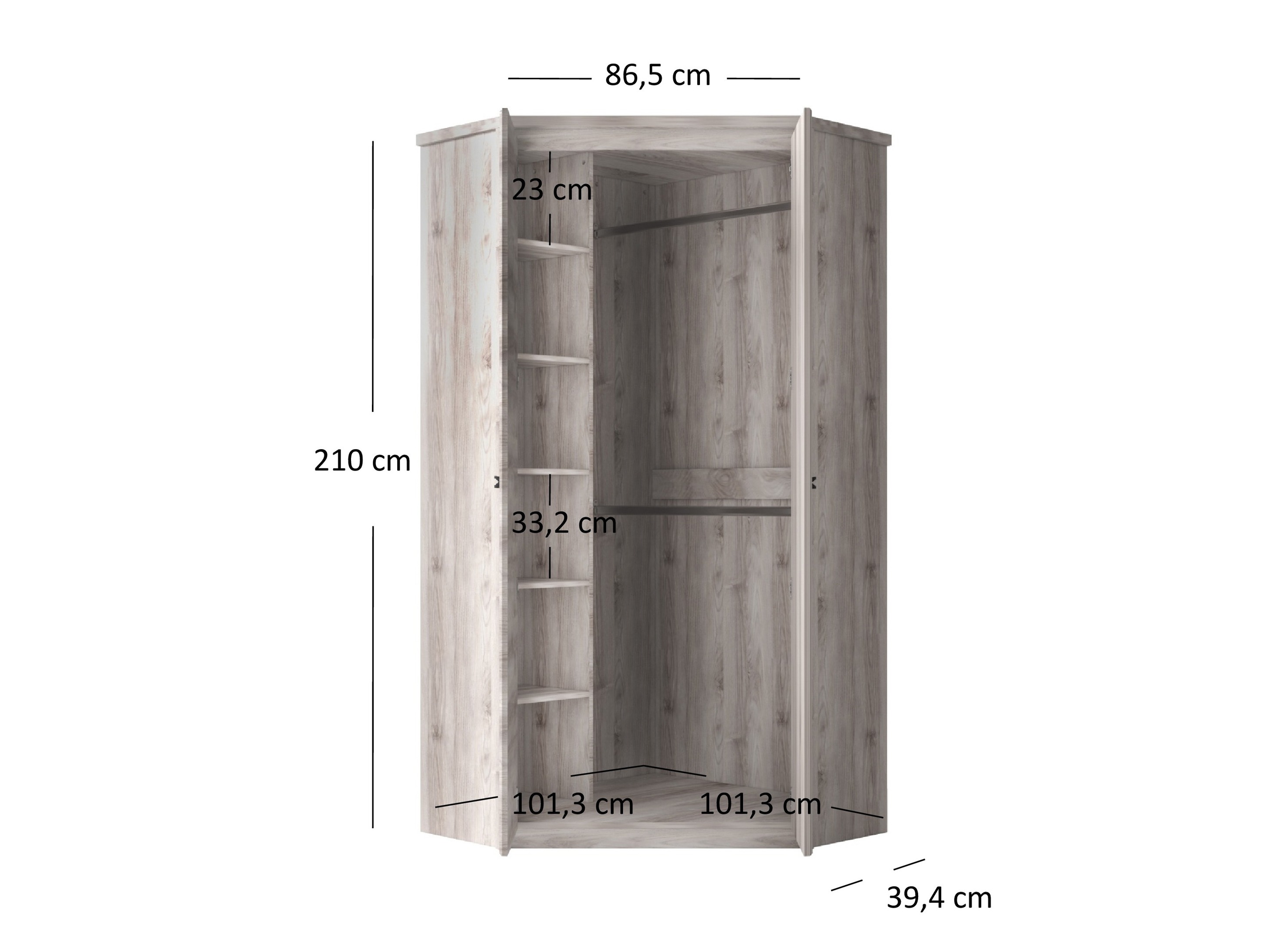 Kulmavaatekaappi Marlivi 105