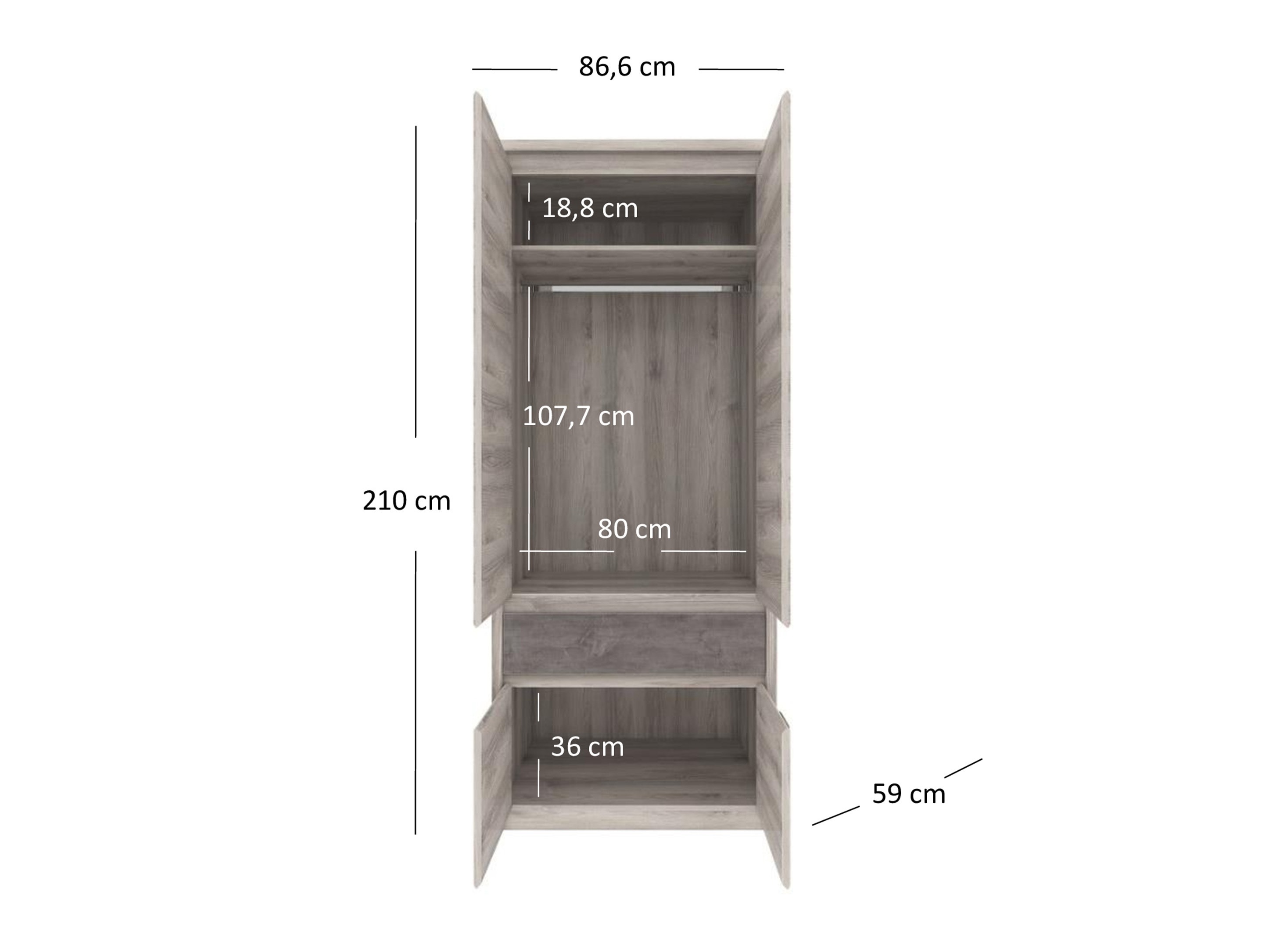 Vaatekaappi Marlivi 106