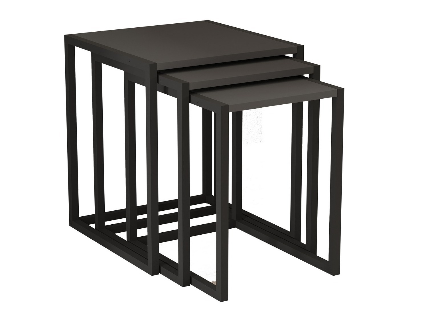 Sivupöytäsetti Kailua 2721 (Musta + Antrasiitti)