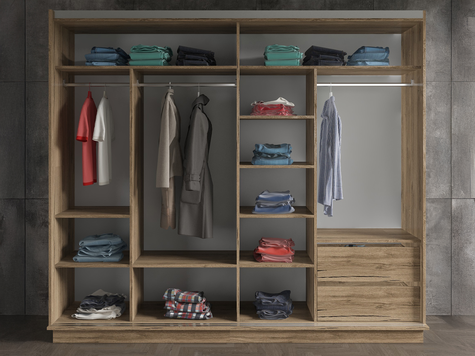 Vaatekaappi Nolfene 100