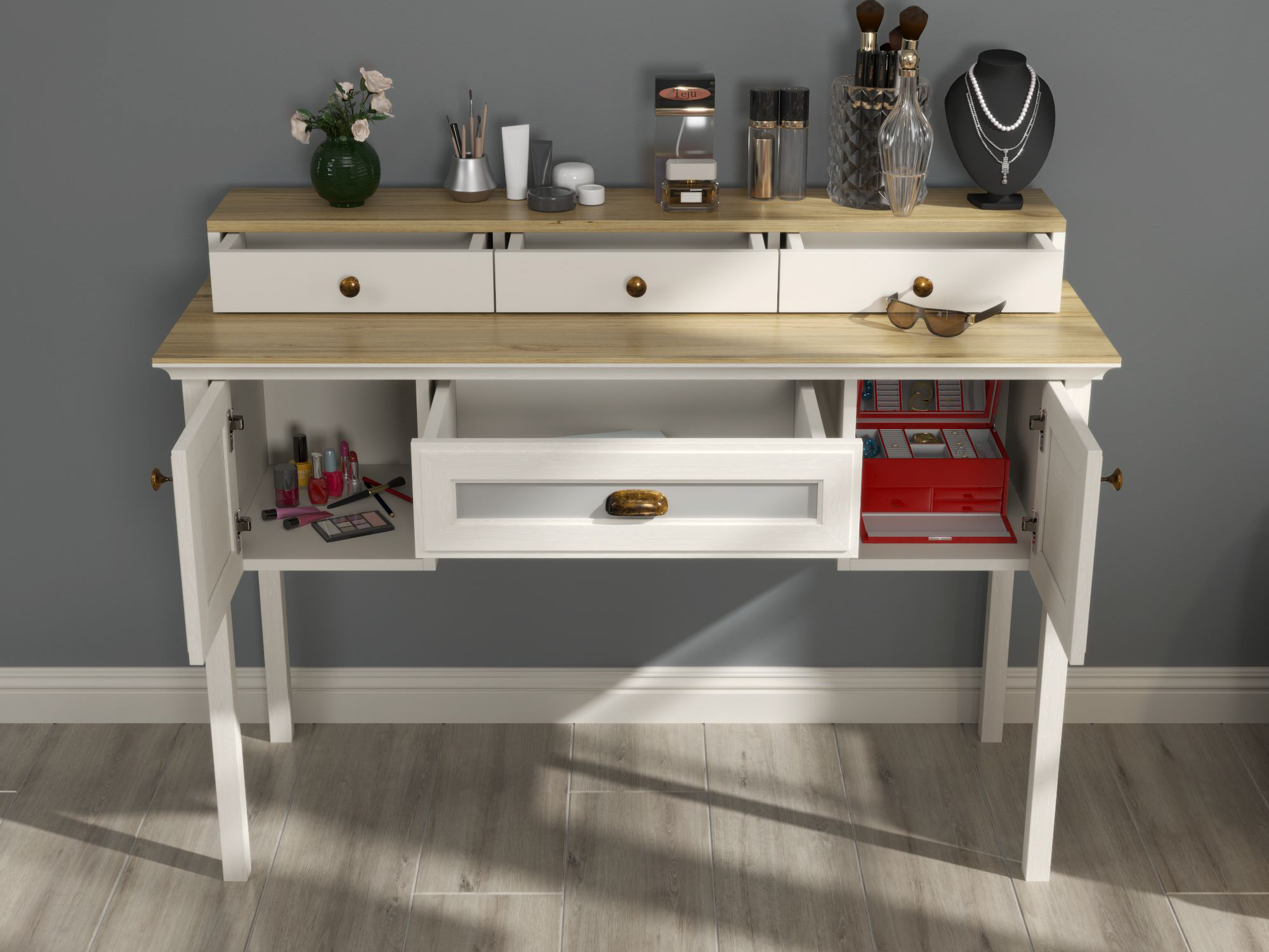 Kampauspöytä Melvero 114