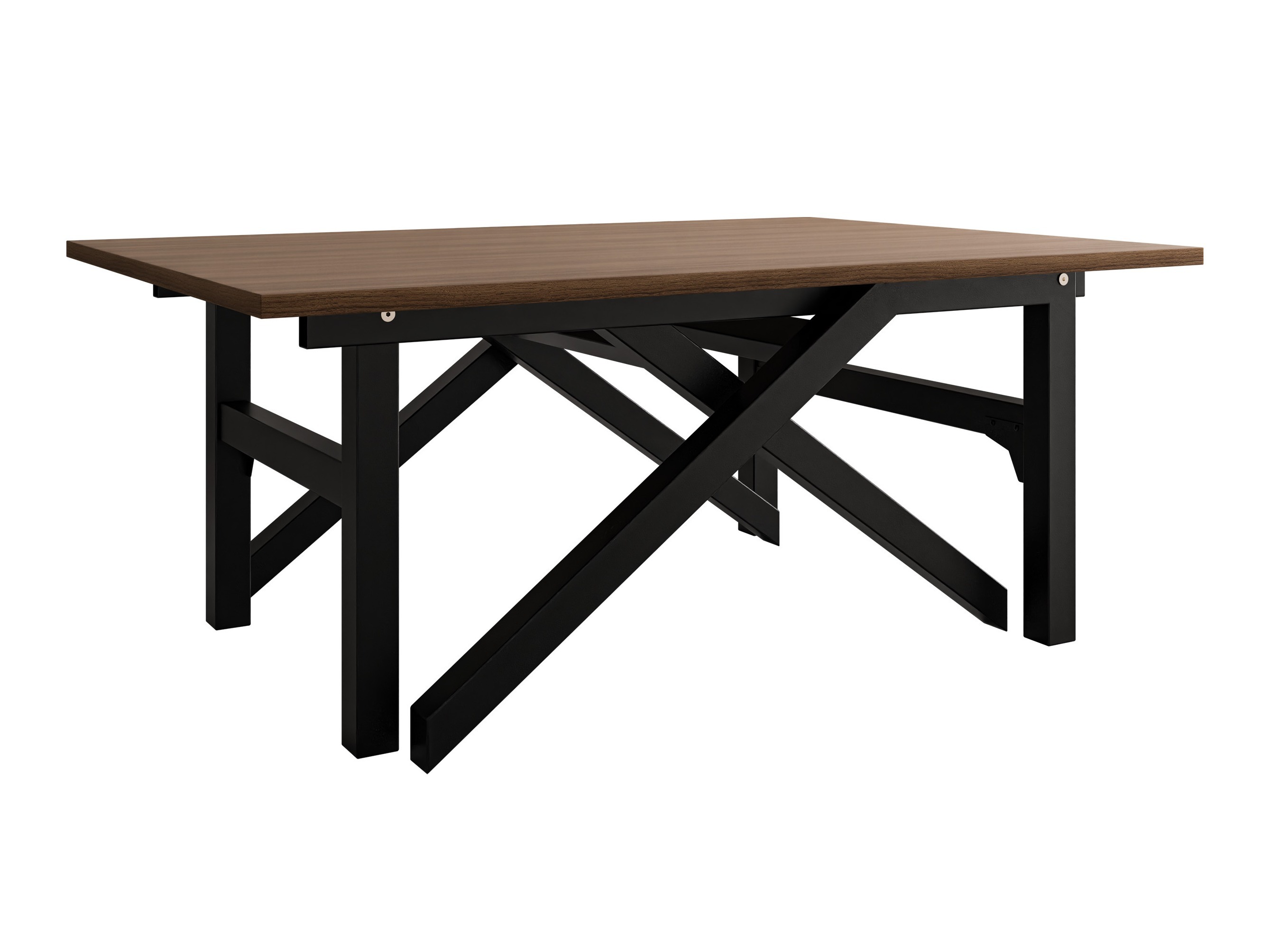 Muunnettava sohvapöytä Oswego 151 (Pähkinä + Musta)