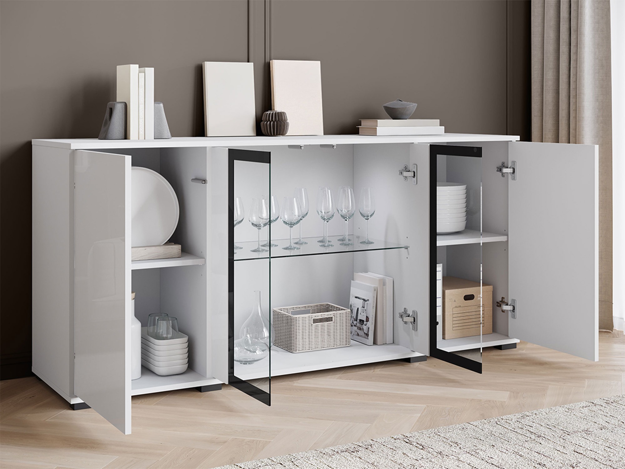 Senkki Torcame 102 (Wotan tammi + Kiiltävä valkoinen)