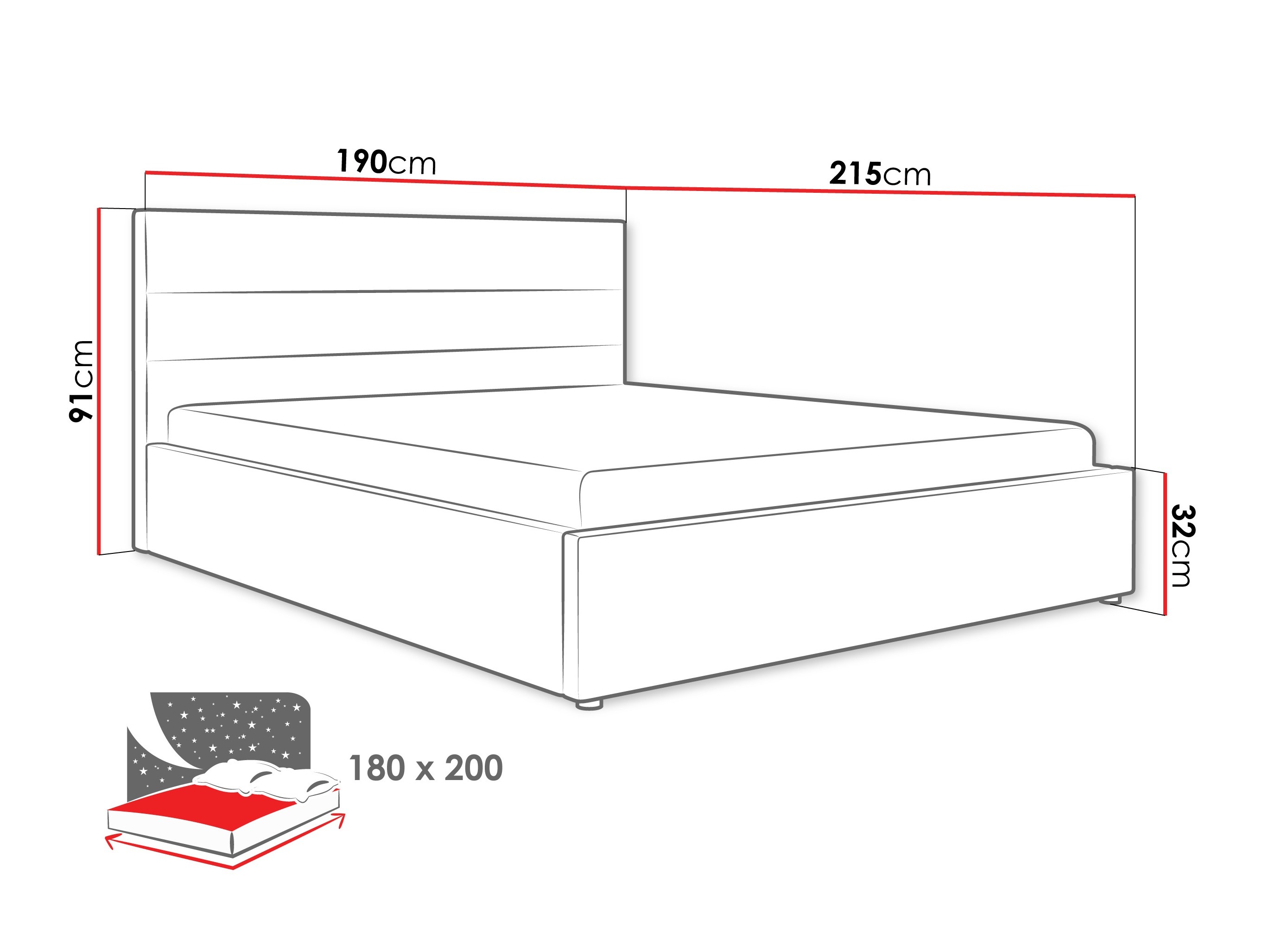 Sänky Comfivo Fabos (Hlr 05)