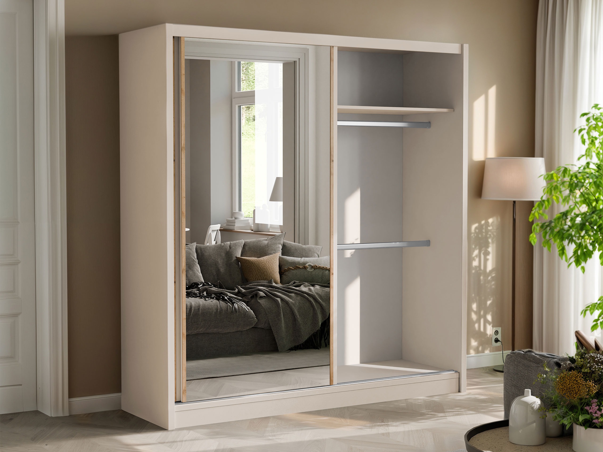 Vaatekaappi Honolulu 274 (Kashmir + Wotan tammi)