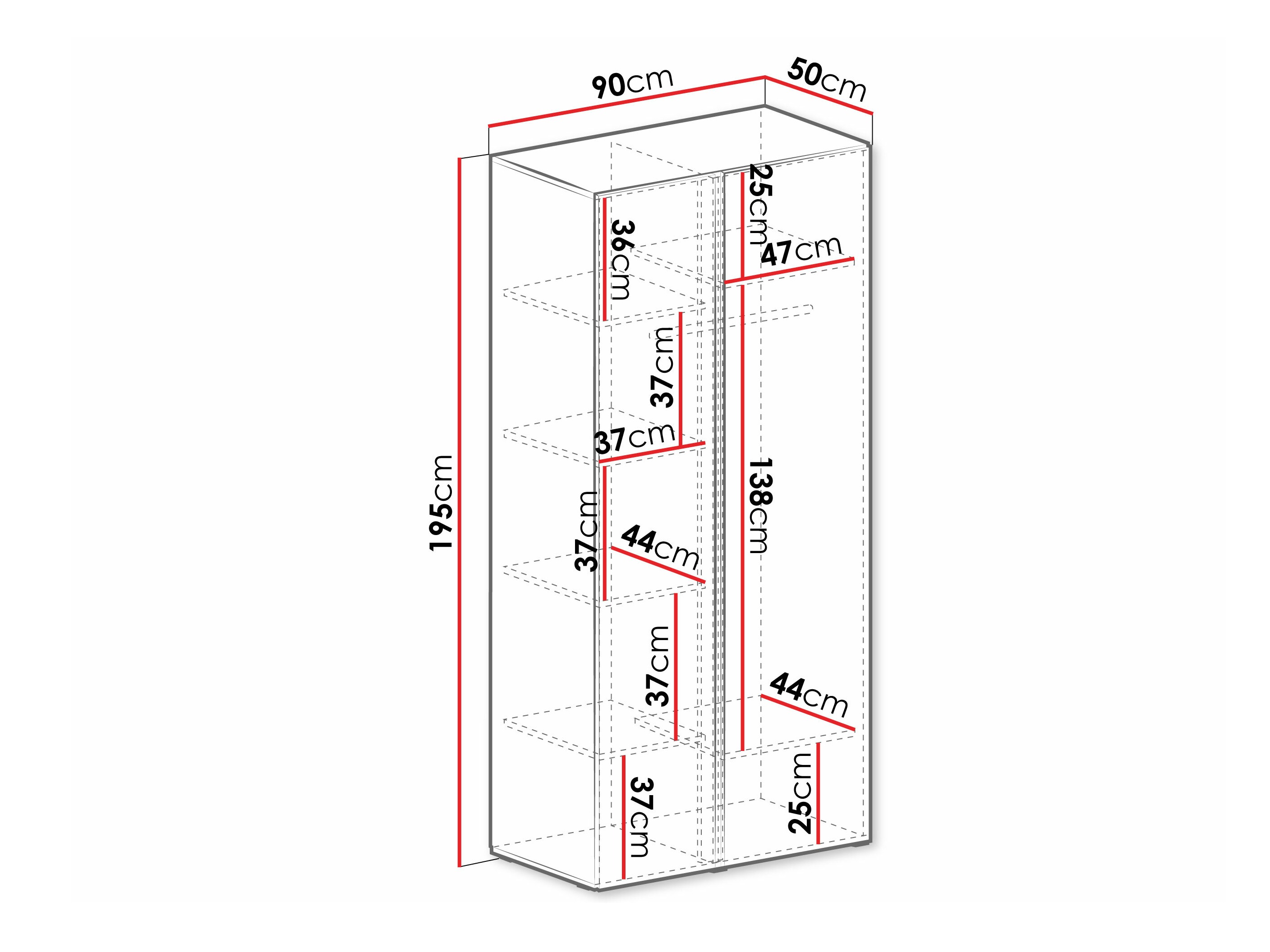 Vaatekaappi Fiosono 102 (Eukalyptus + Tammi)